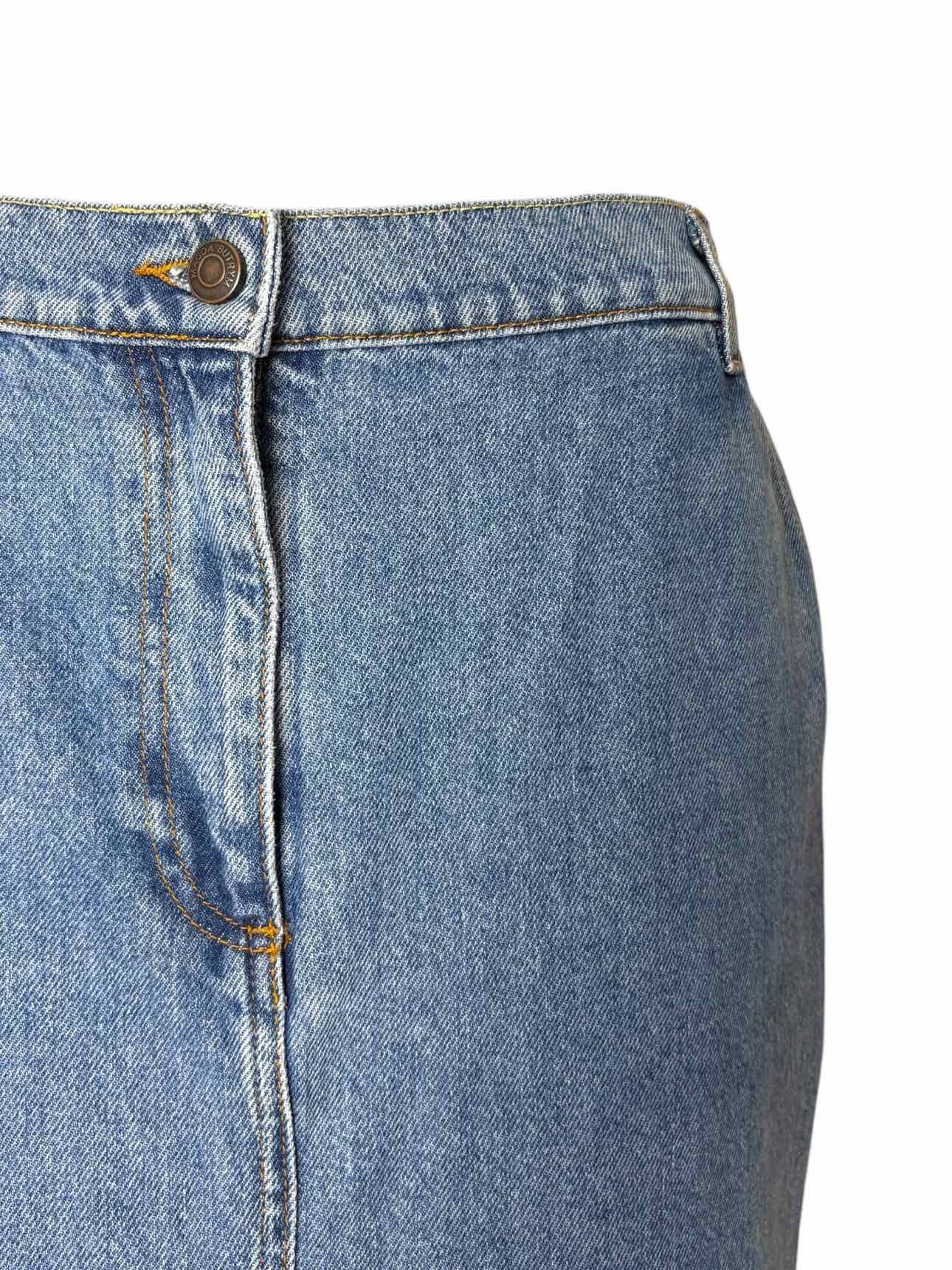 MAGDA BUTRYM Size 38 Full Length Denim Skirt - Image 3