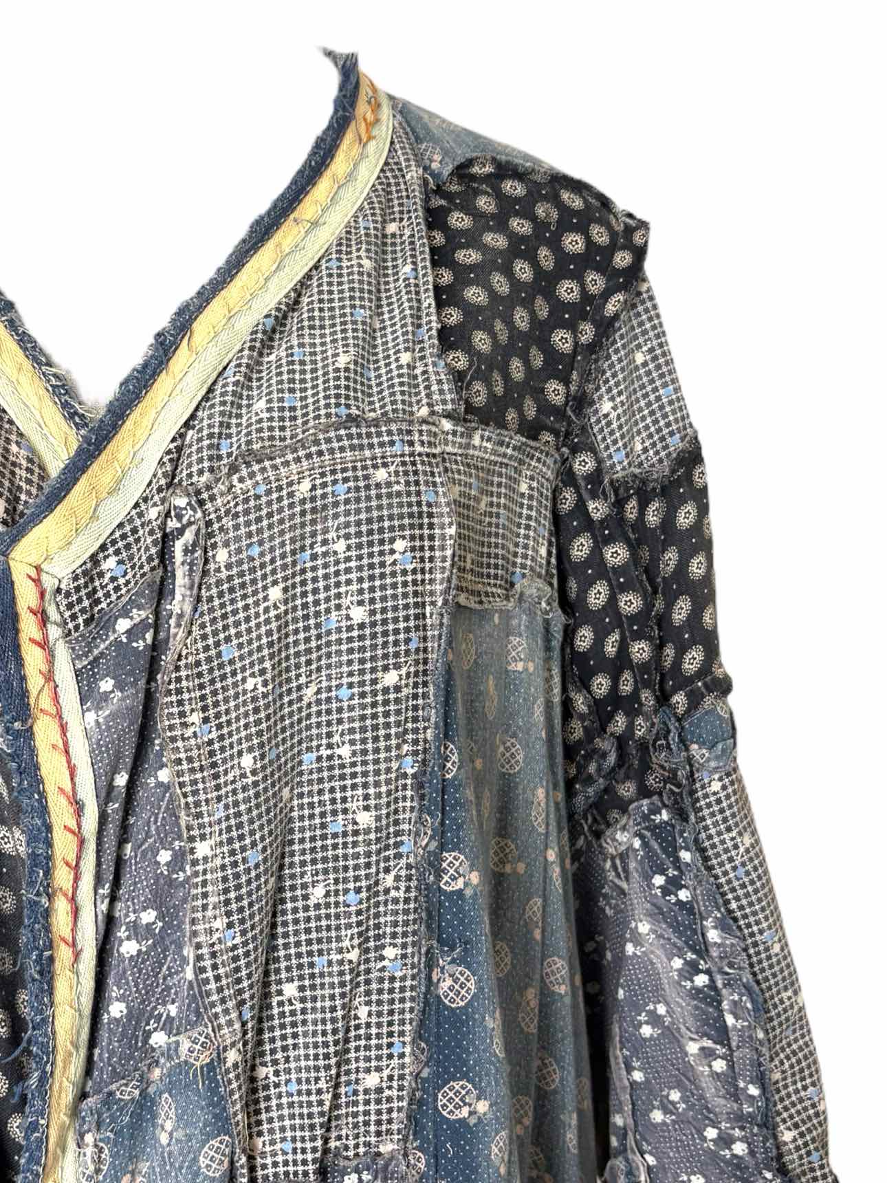 Magnolia Pearl BLue Patchwork Size OS Kimono - Image 3