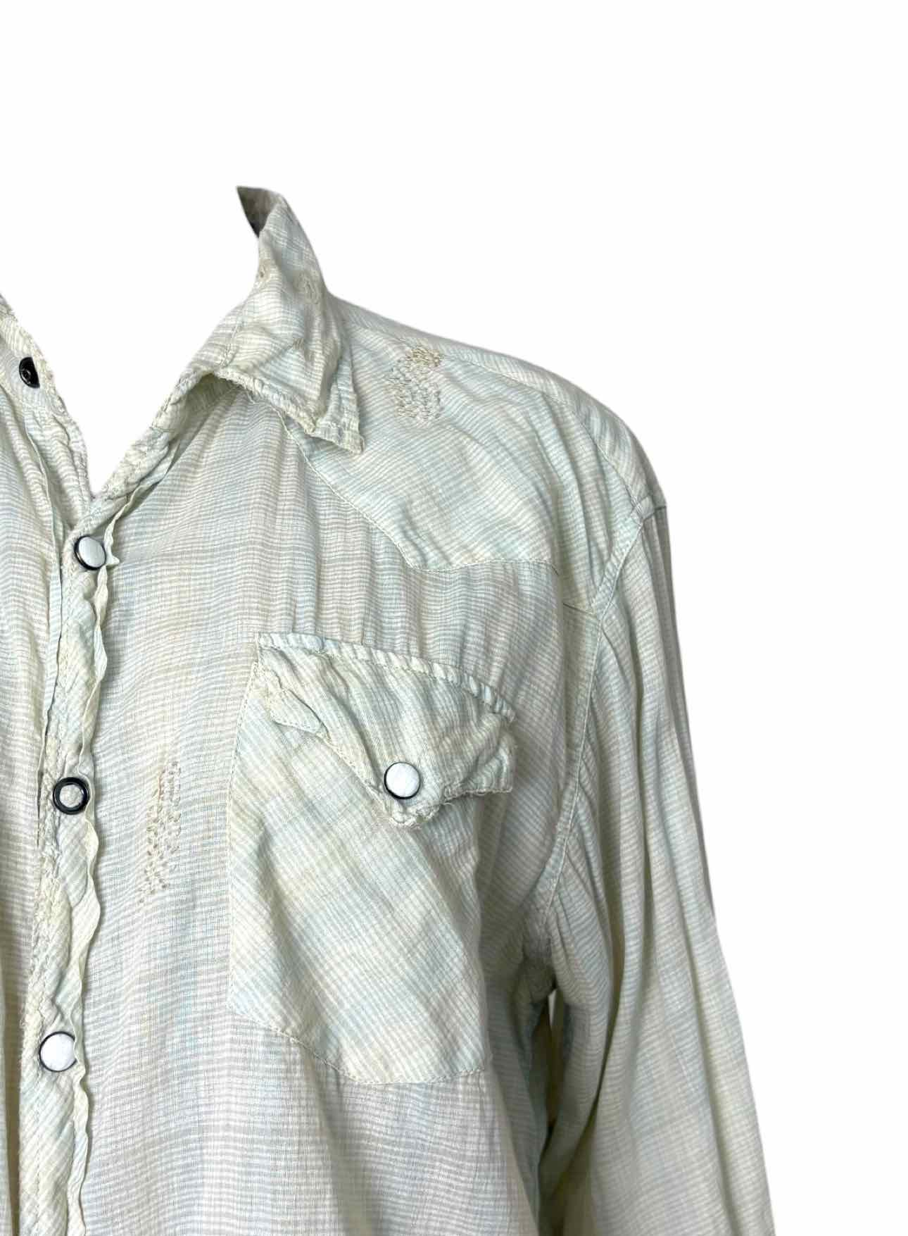 Magnolia Pearl Size OS Plaid Cotton Blouse - Image 3