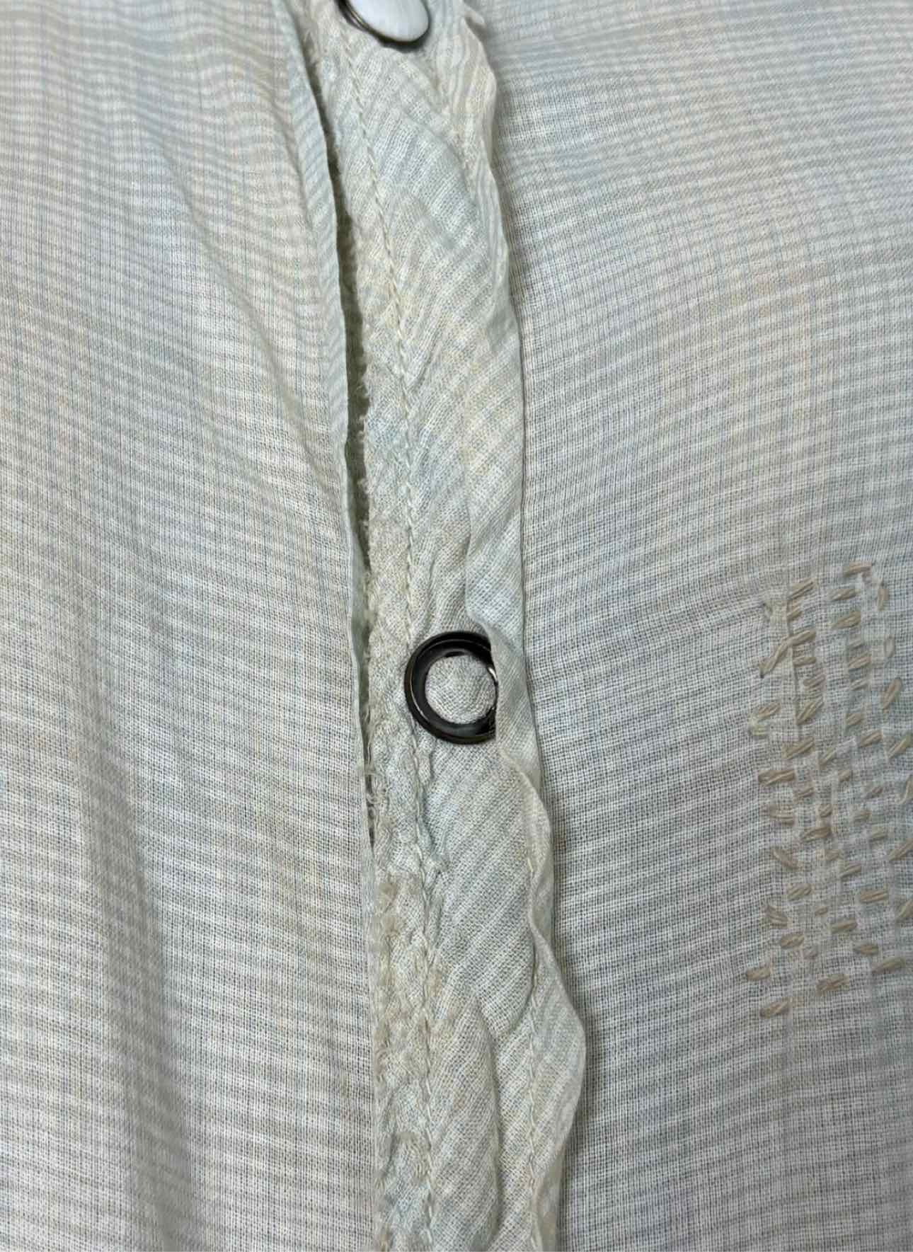 Magnolia Pearl Size OS Plaid Cotton Blouse - Image 5