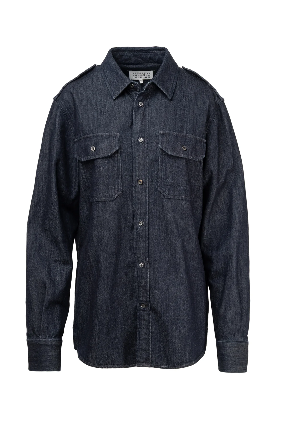 Maison Margiela Size 40 Men's Denim Shirt Long Sleeve