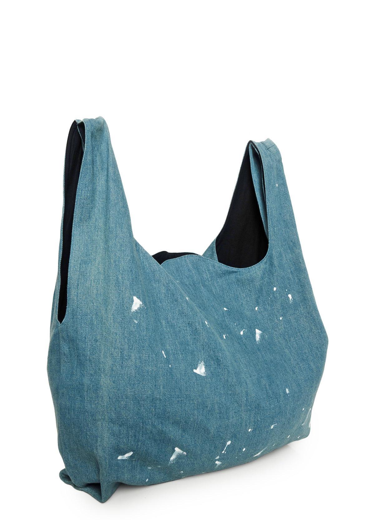 Maison Martin Margiela MM6 Painted Denim Tote - Image 2