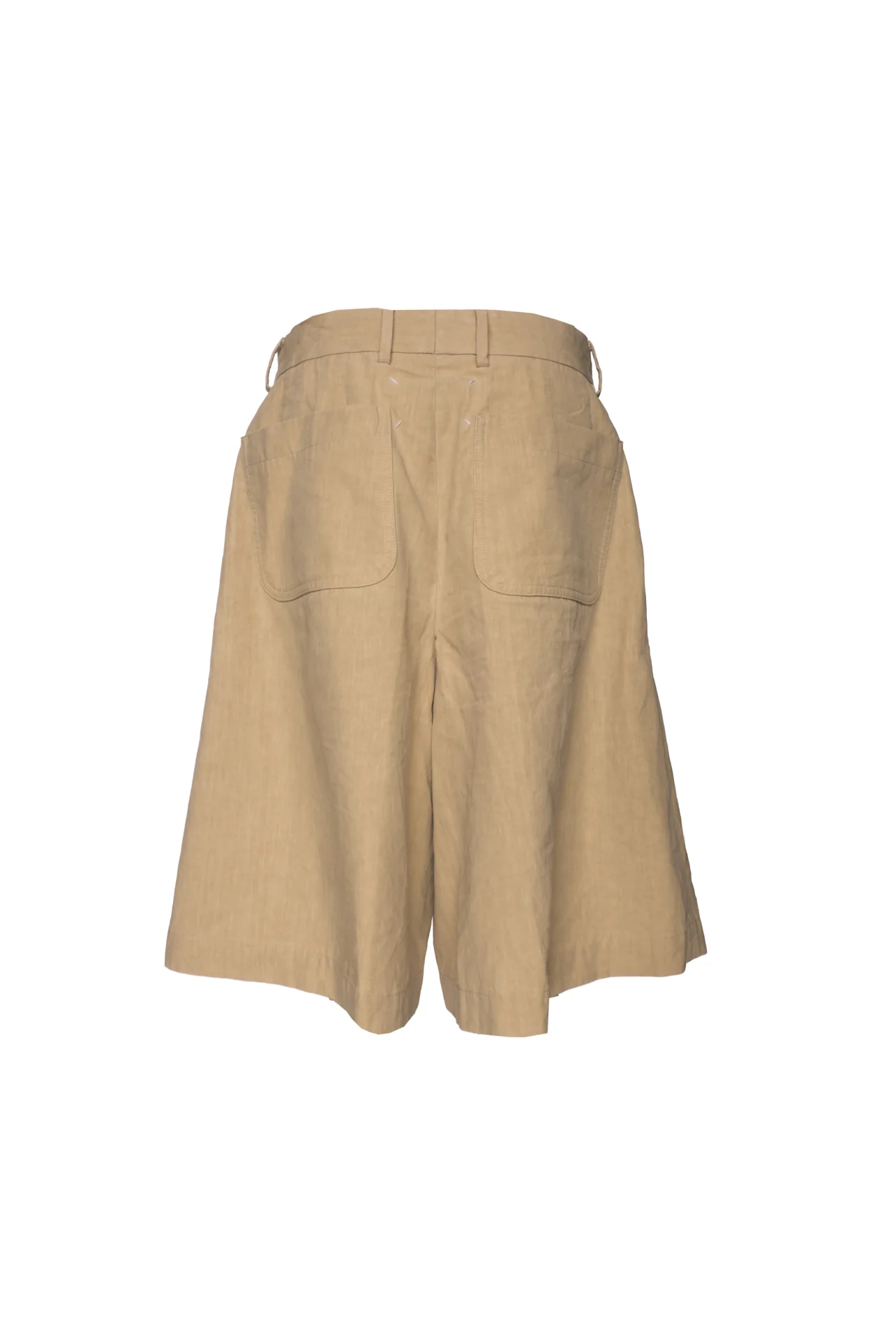 Maison Martin Margiela Size 46 Linen Blend Bermuda Shorts - Image 2