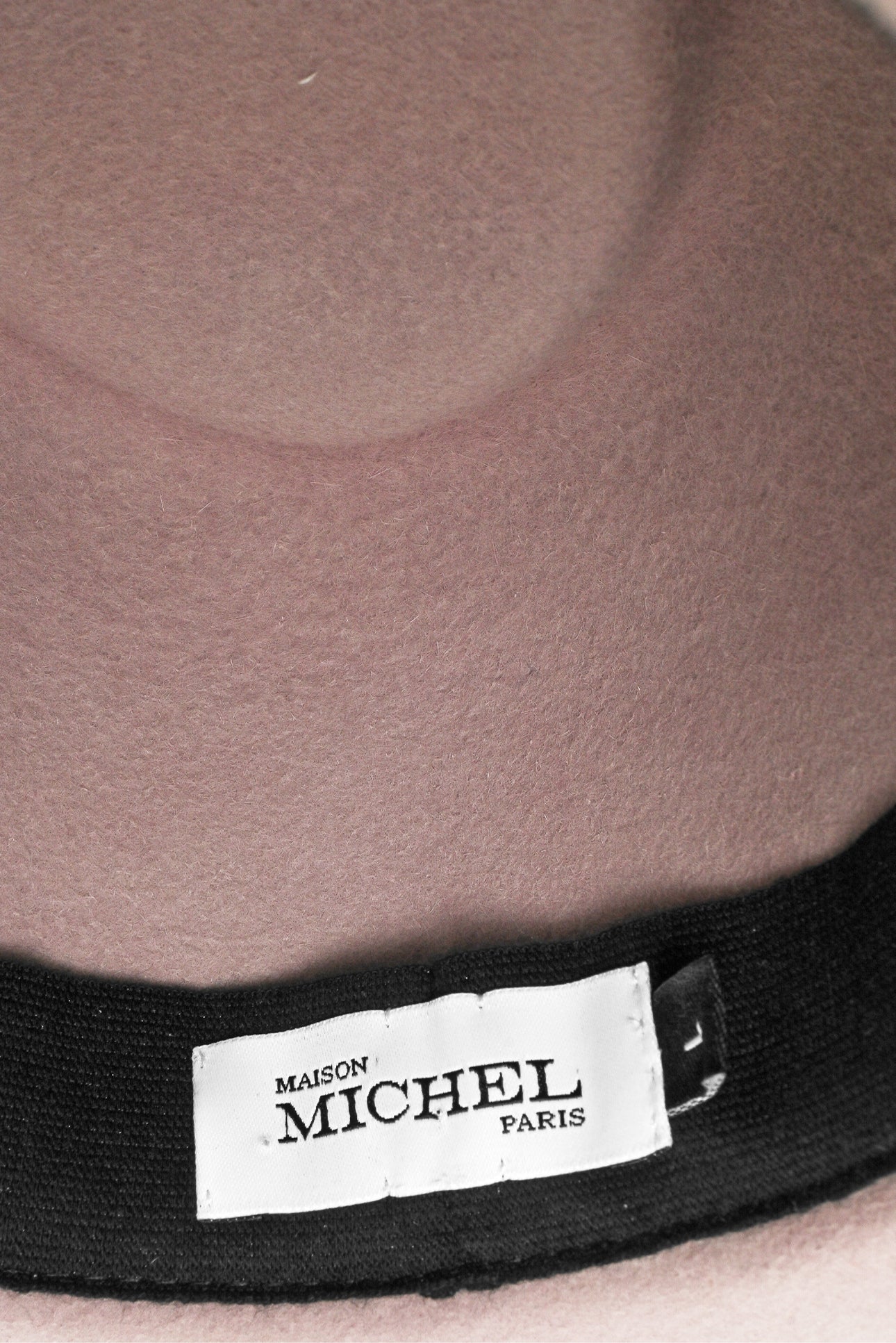 Maison Michel Paris Size L Henrietta Fedora Hat - Image 4