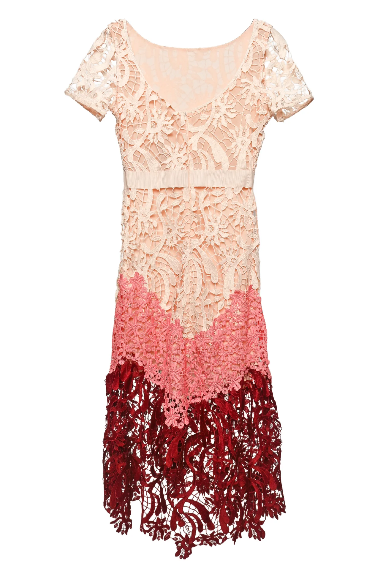 maje Size 1 Romarin Tiered Lace Dress - Image 2