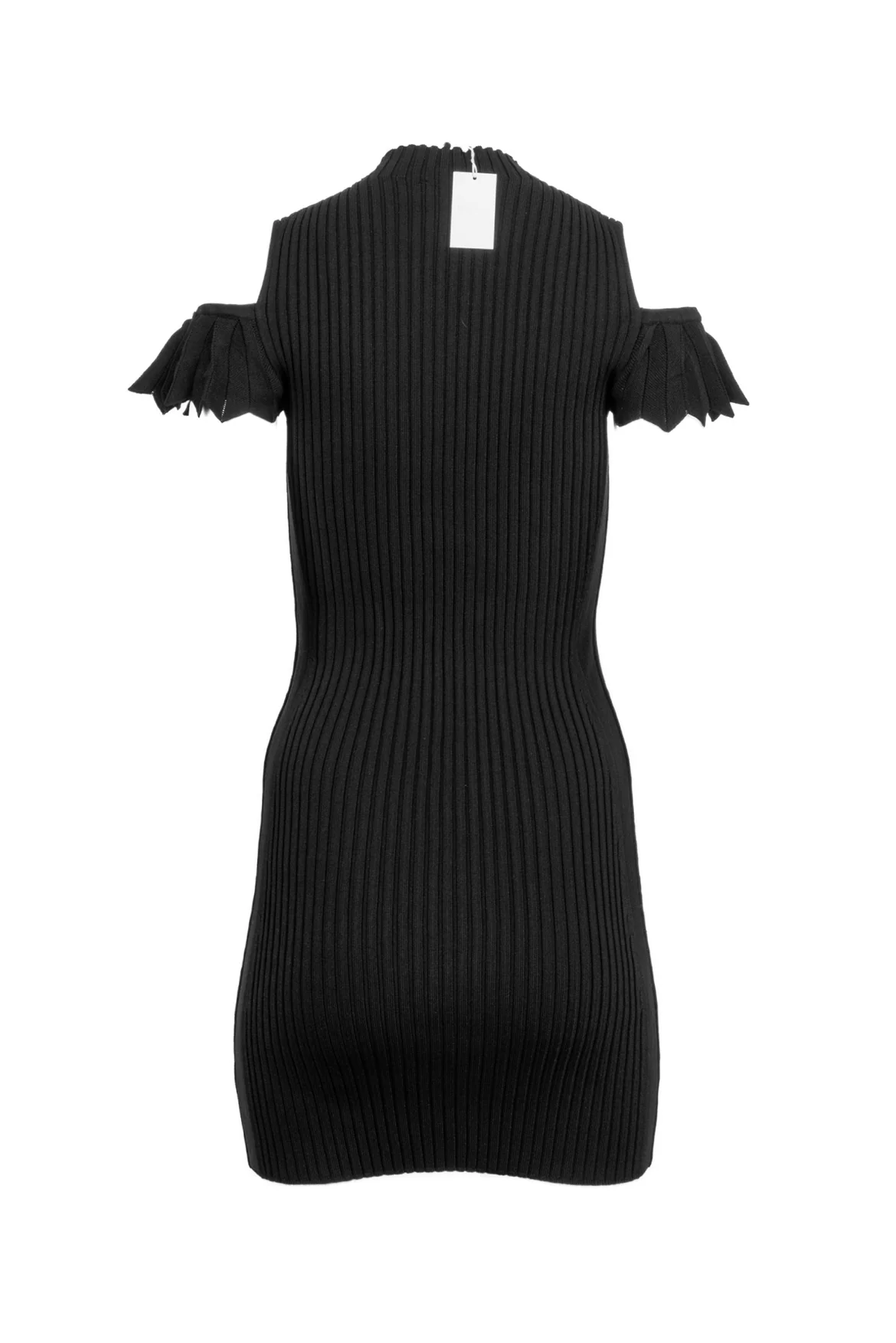 maje Size 2 Cold Shoulder Ribbed Knit Dress - Image 2