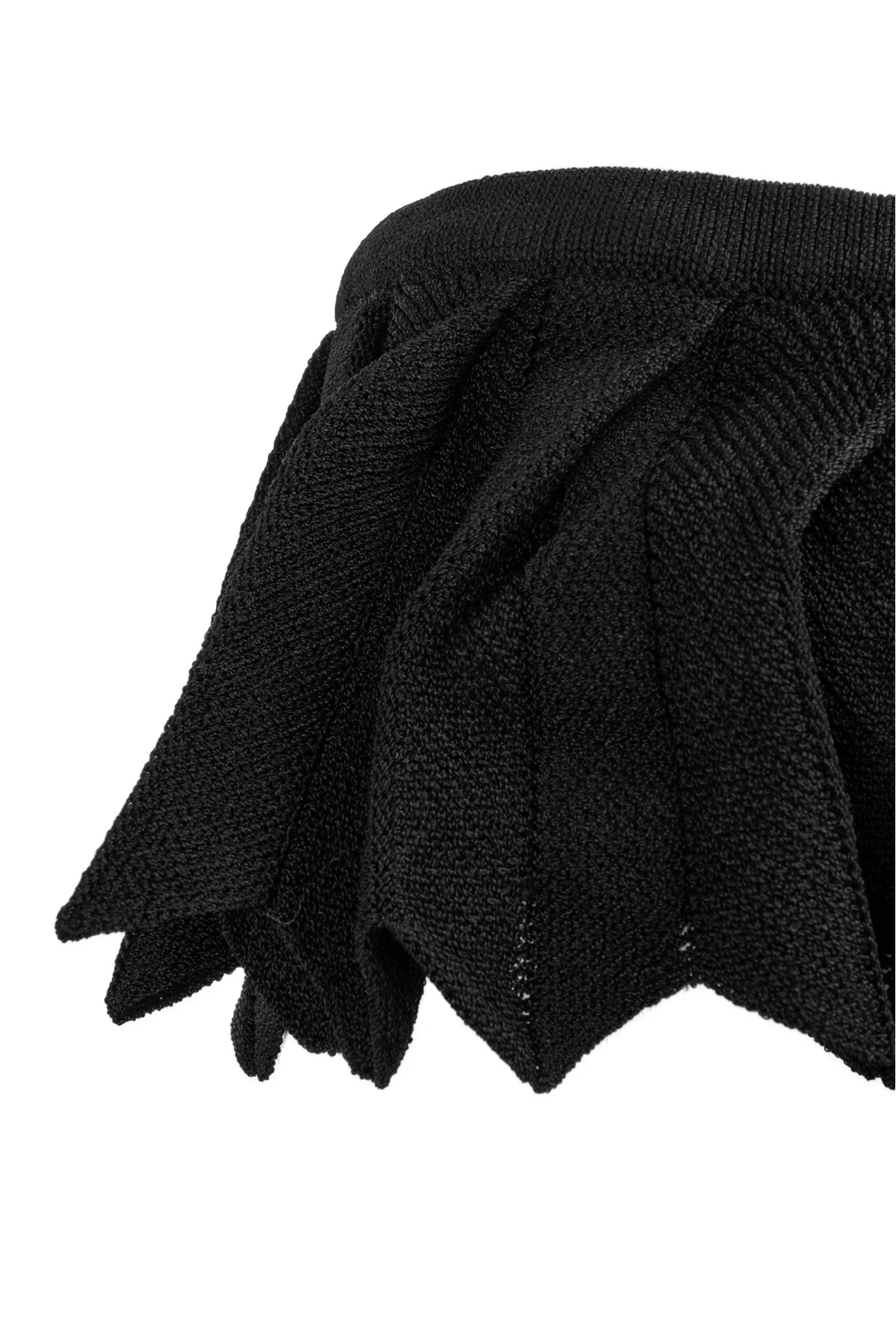 maje Size 2 Cold Shoulder Ribbed Knit Dress - Image 3