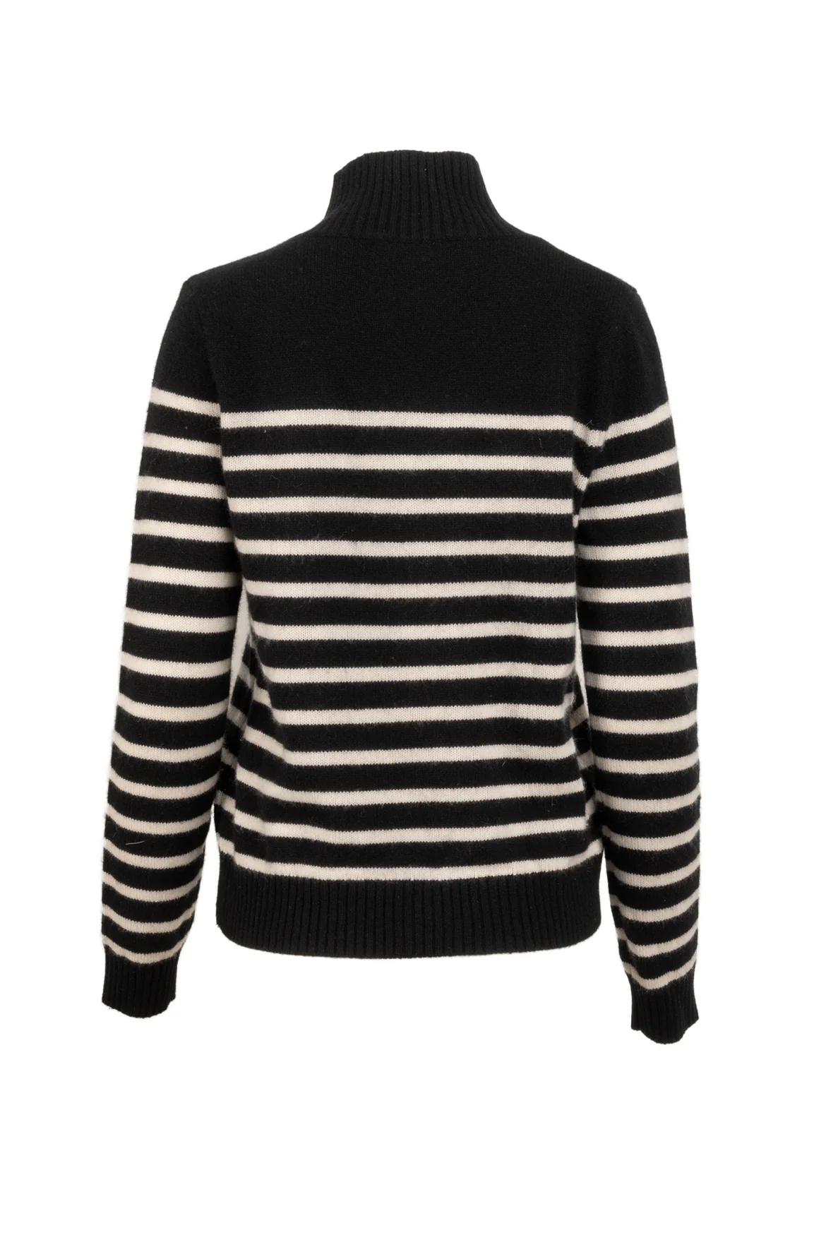 maje Size 2 Mockneck Striped Cashmere Sweater - Image 2