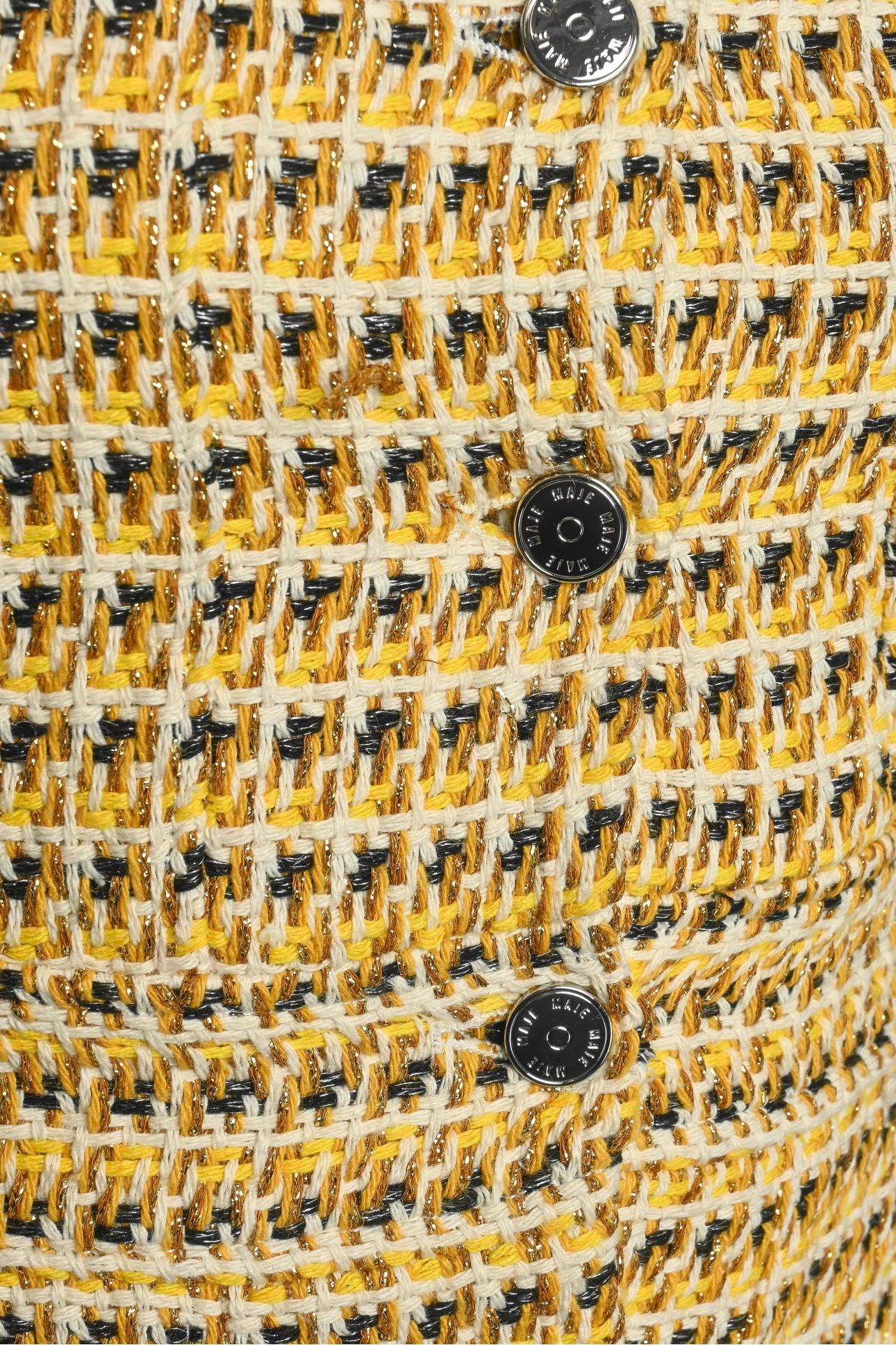 maje Size 34 Tweed Mini Dress - Image 3