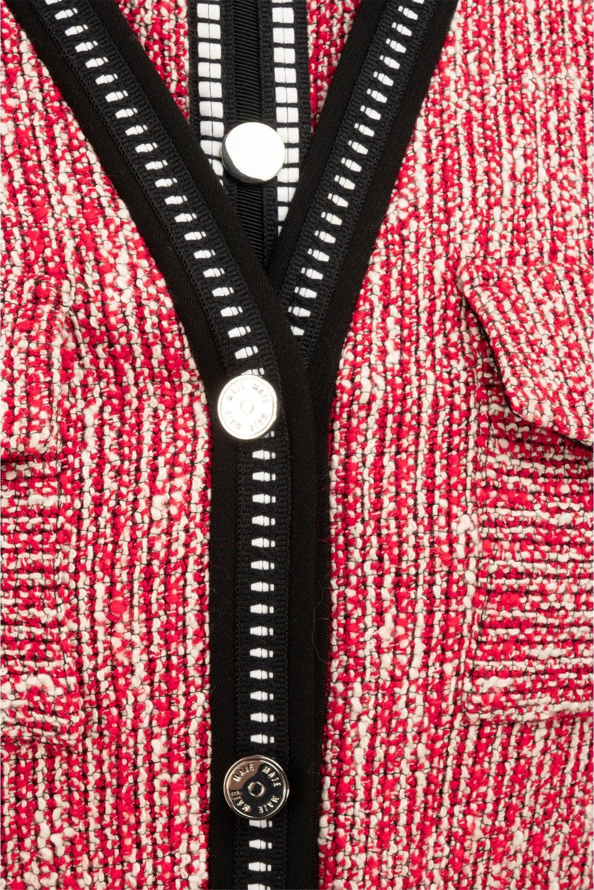 maje Size S Renati Tweed Cardigan & Mini Dress Set - Image 5