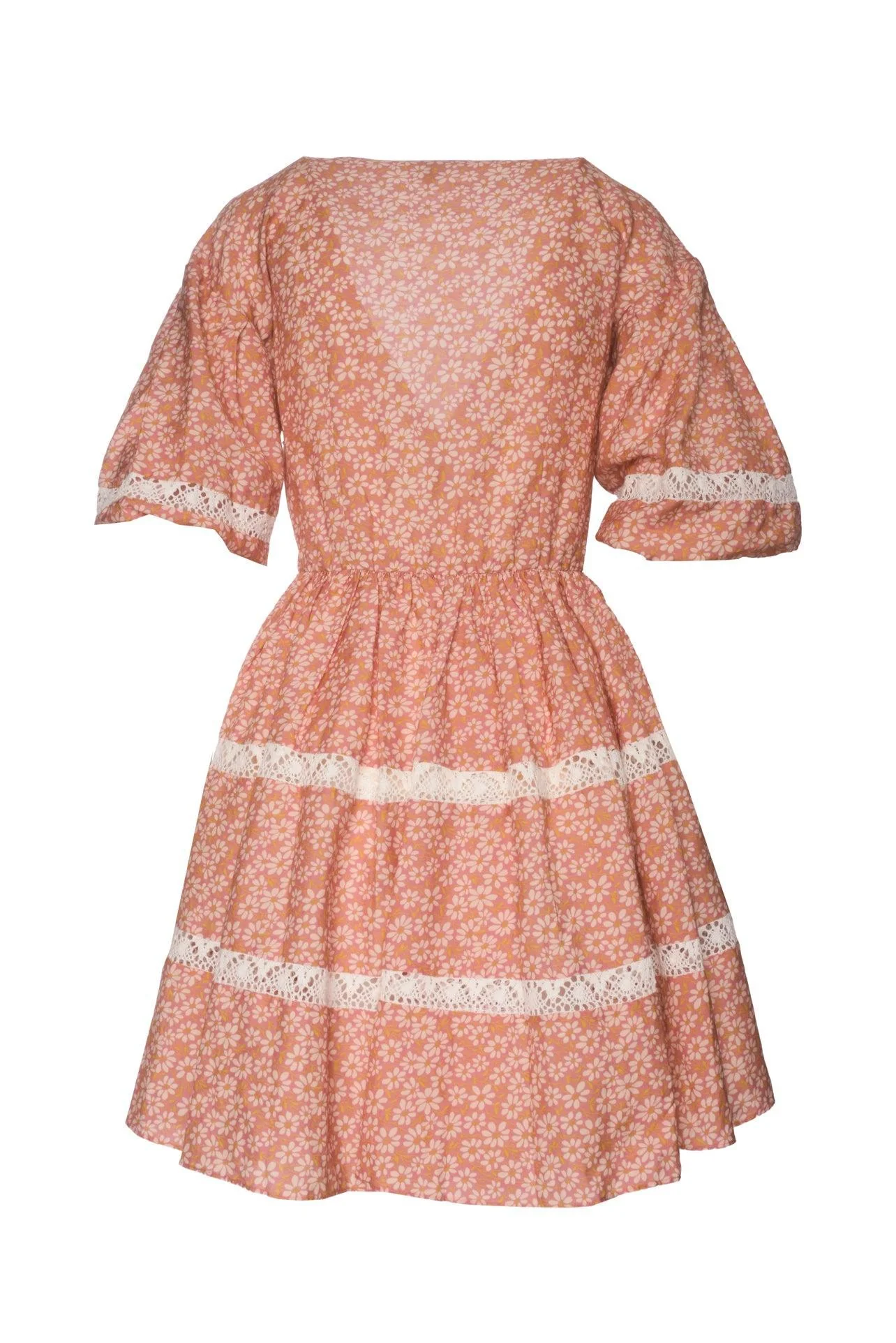 maje Size XS Floral Print Lace Braid Dress - Image 2