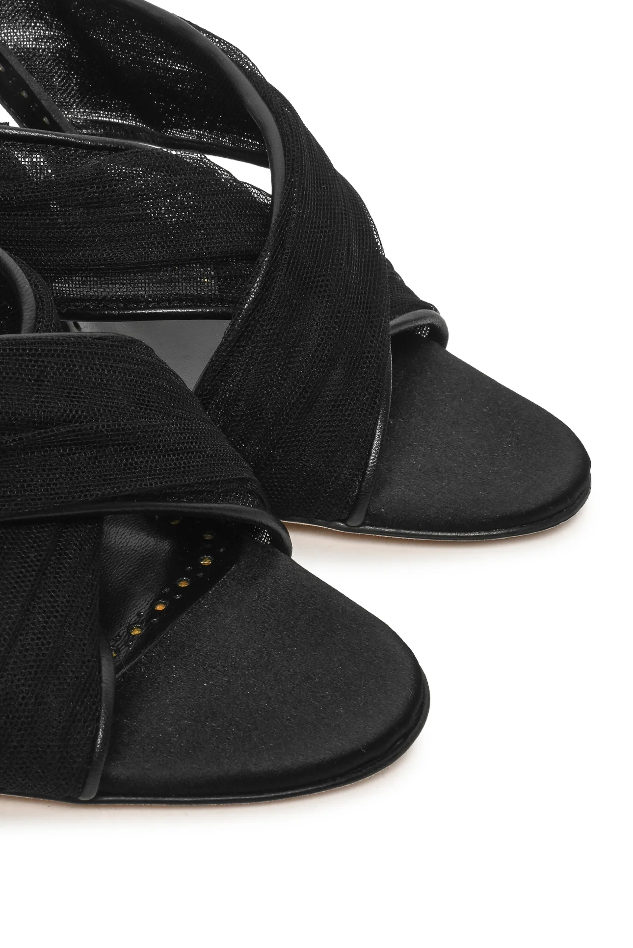 Manolo Blahnik Size 37 Drapia Tulle Sandals - Image 5