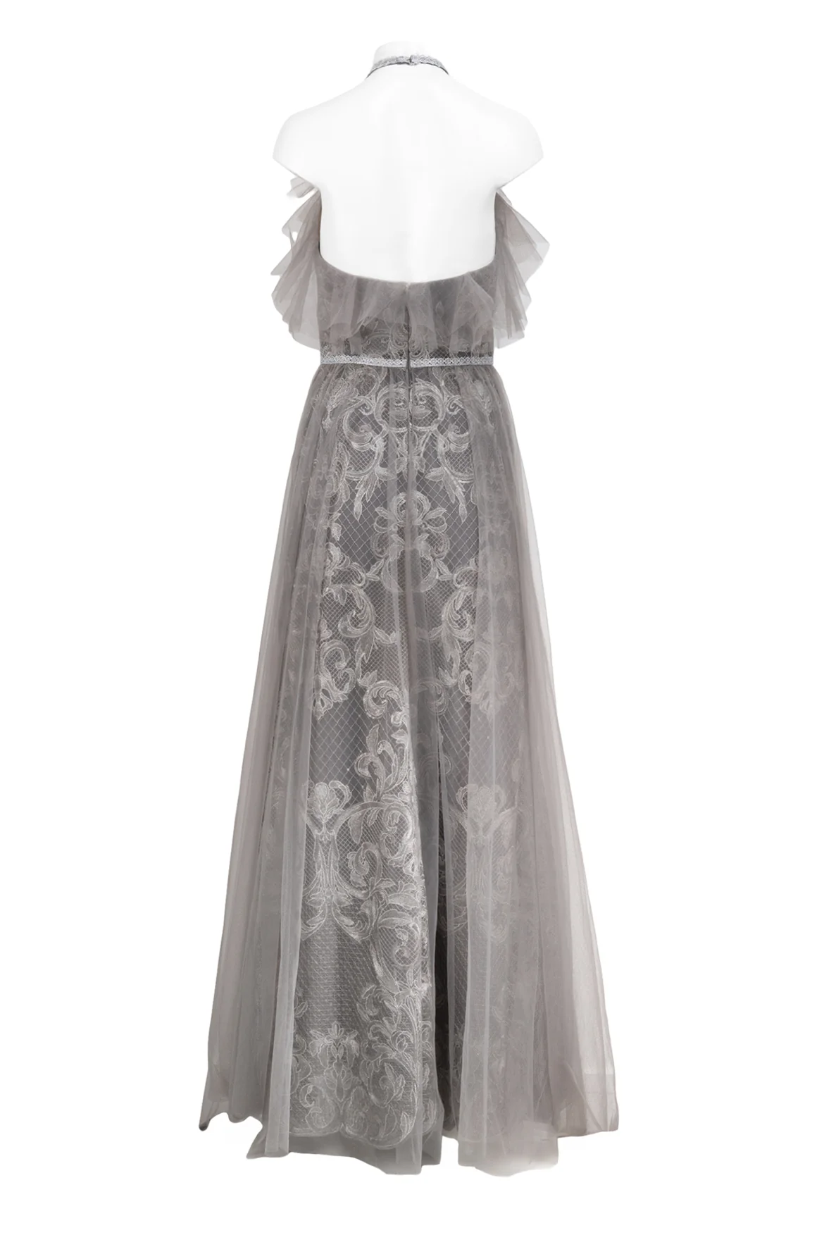 Marchesa Notte Size 2 Embroidered Metallic Gown - Image 2