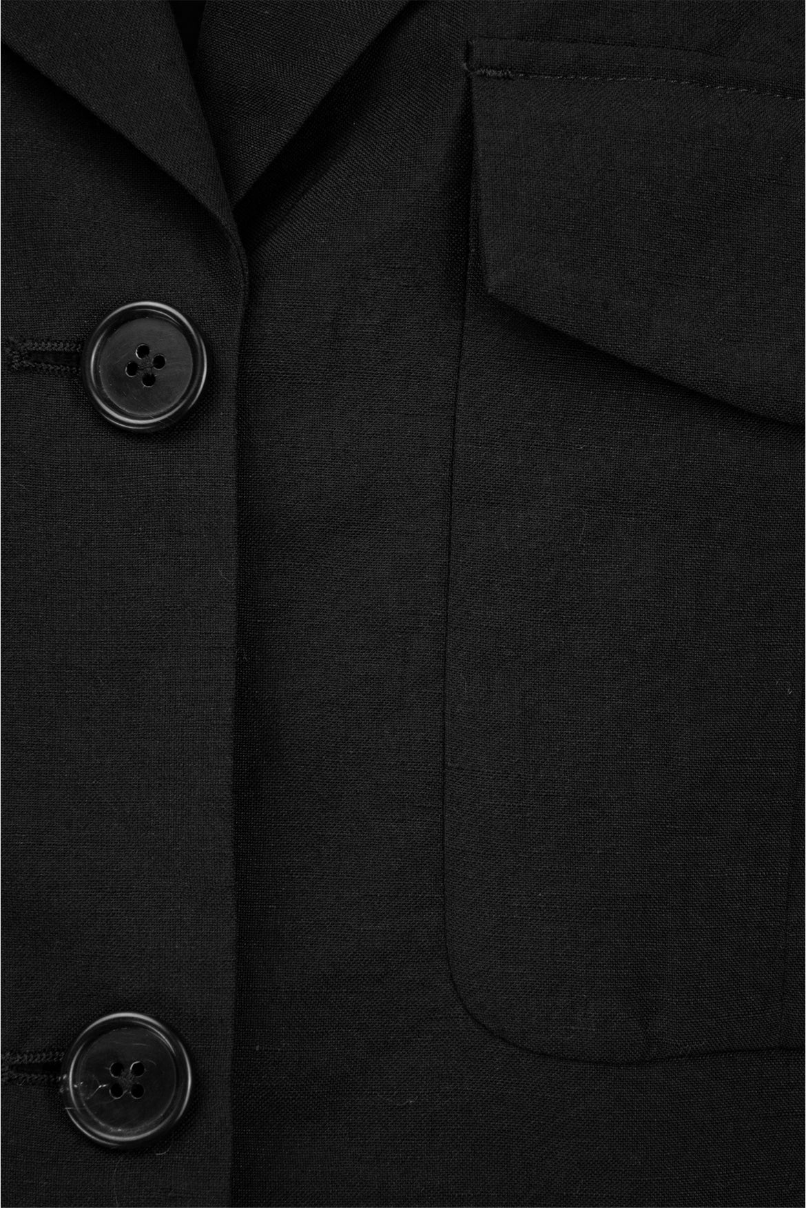 Margaret Howell Size 12 Wool & Linen Cropped Jacket - Image 3