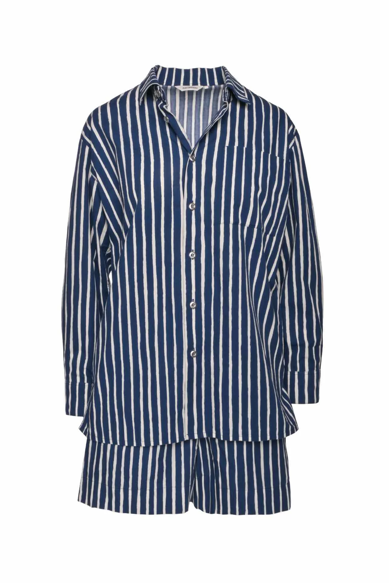 Marimekko Size XS Stripe Shirt & Short Set