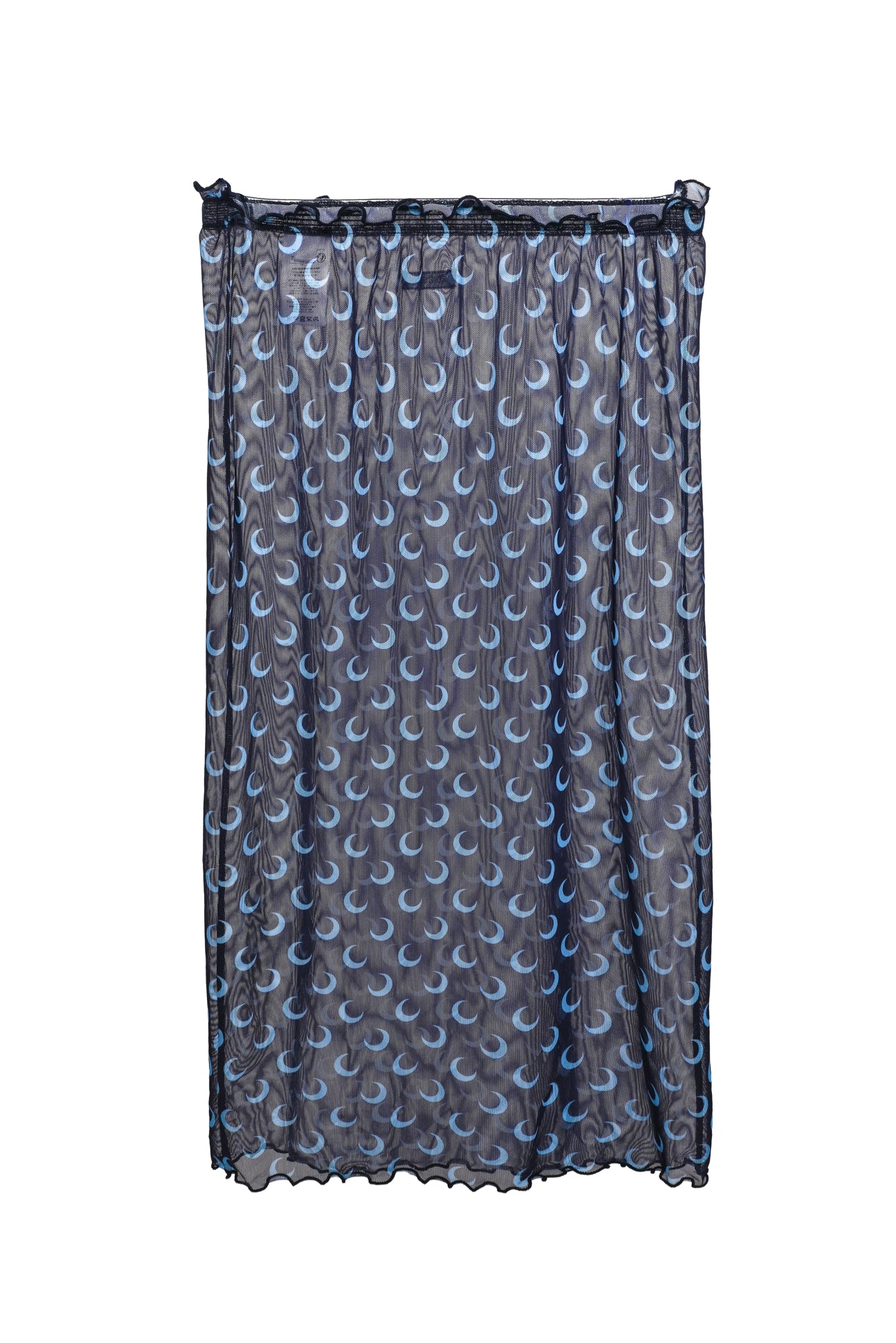Marine Serre Size 6 Moon Printed Mesh Midi Skirt - Image 2