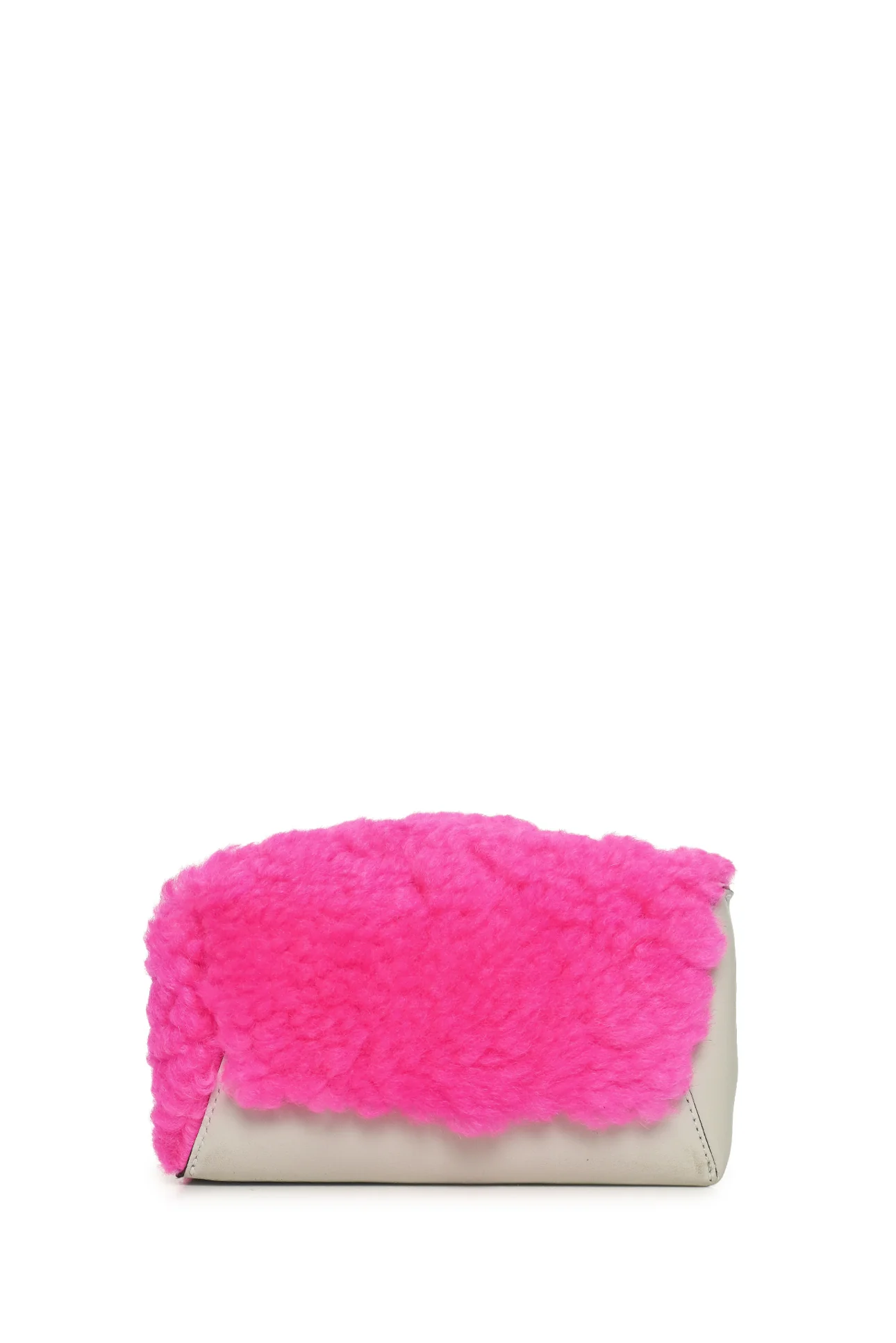 Marni Shearling Panelled Leather Museo Soft Mini Tote - Image 3
