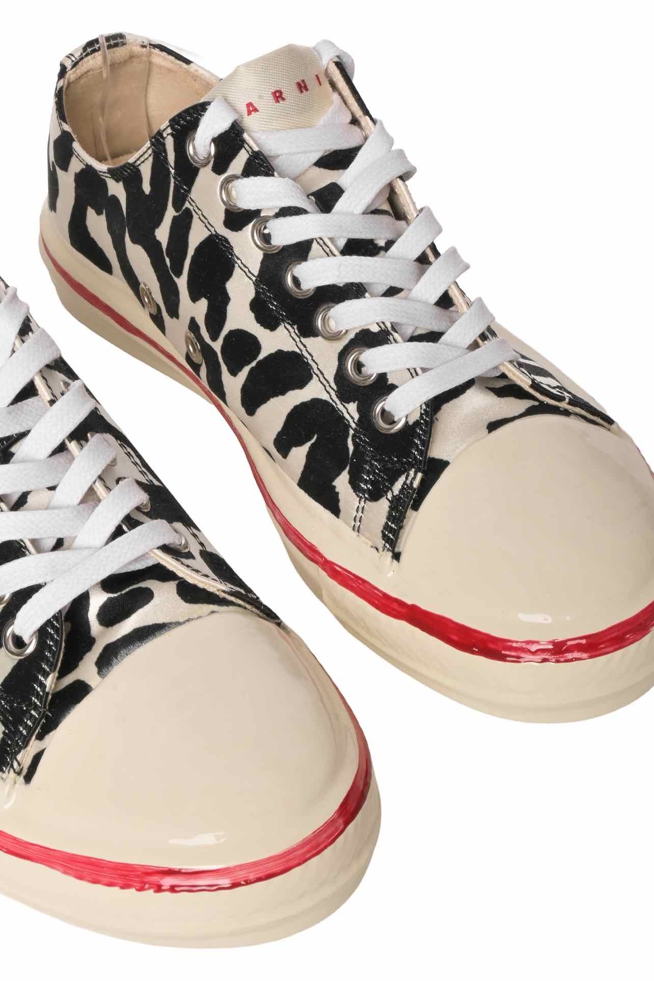 Marni Size 36 Leopard Graffiti Gooey Low-Top Sneaker - Image 4