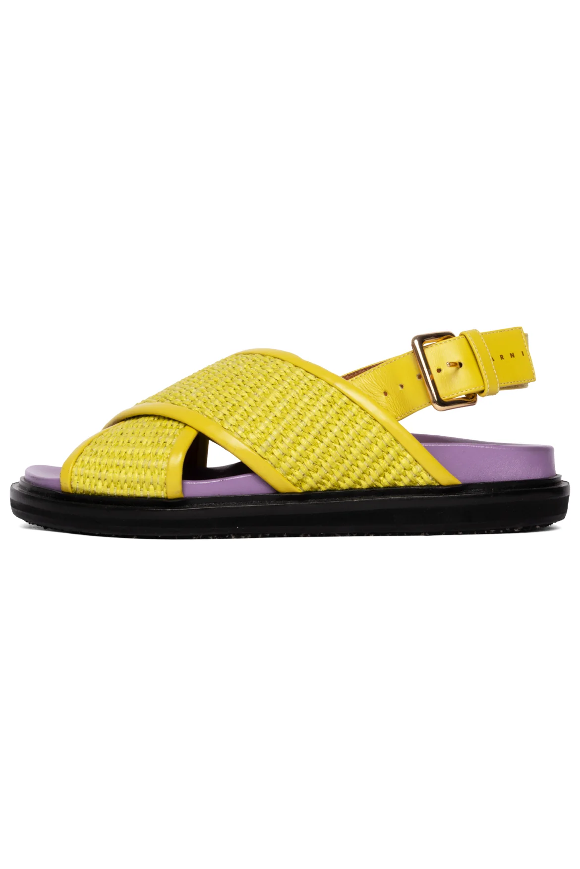 Marni Size 37 Fussbett Leather Sandals - Image 3