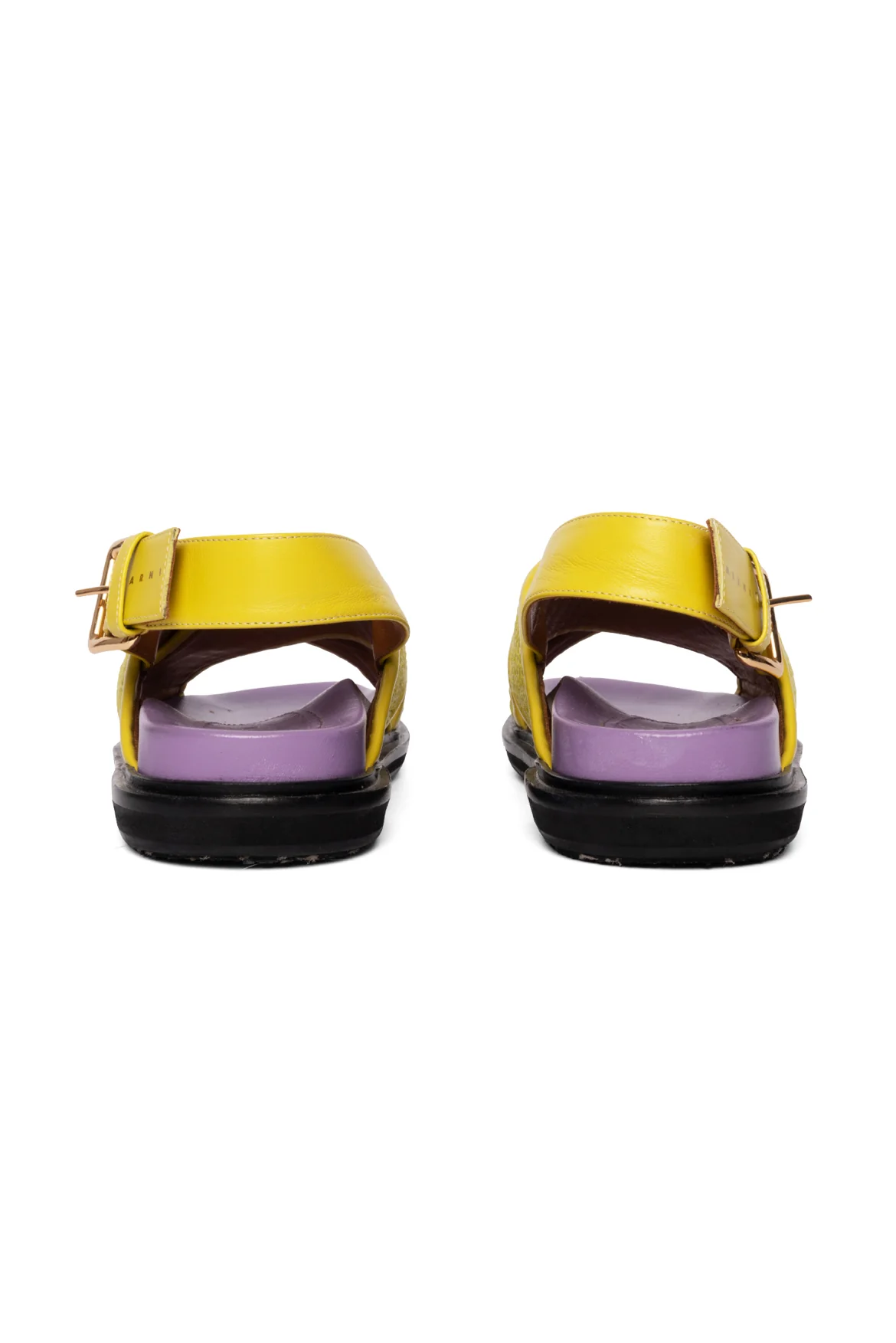 Marni Size 37 Fussbett Leather Sandals - Image 4
