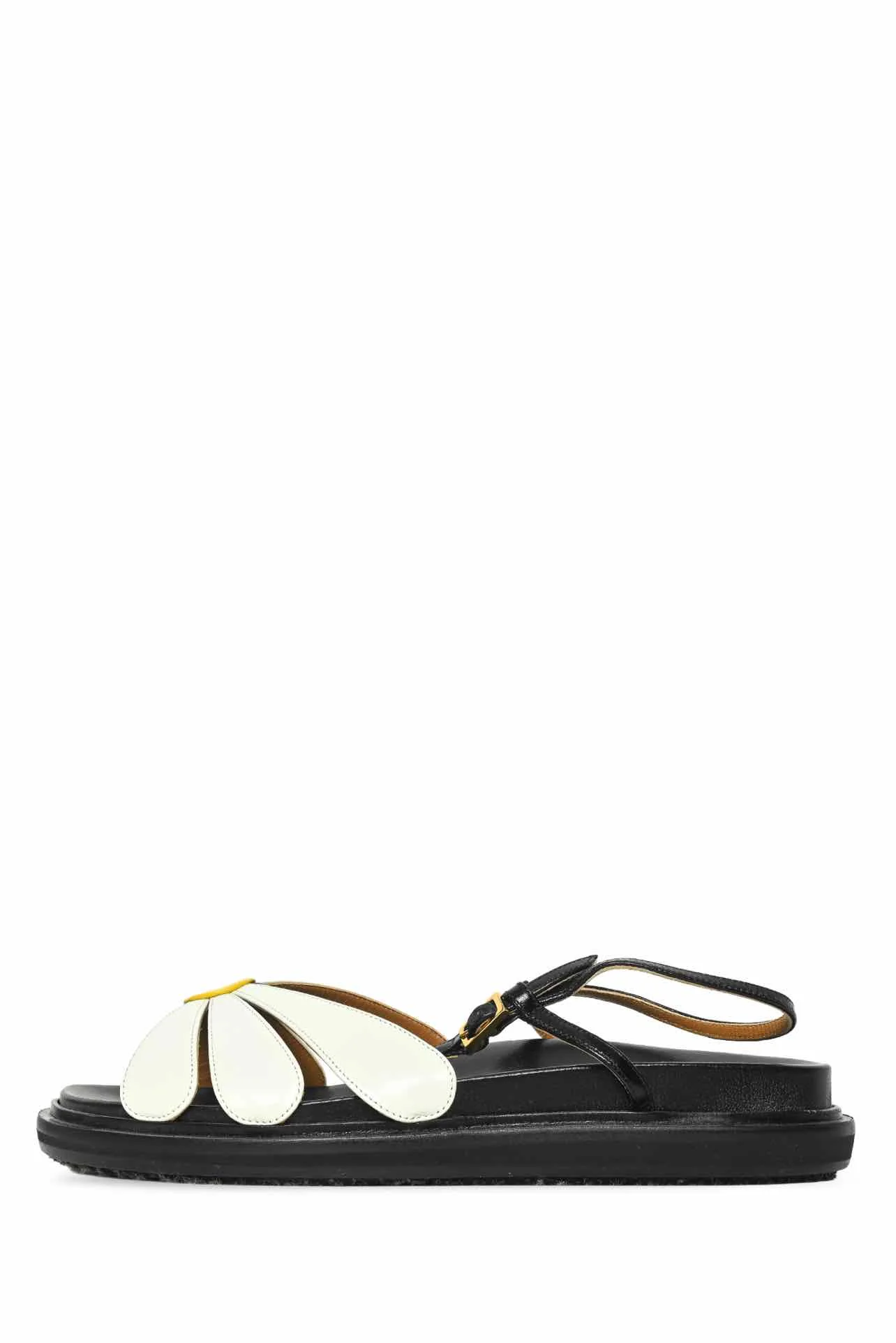 Marni Size 38.5 Fussbett Daisy Leather Sandals - Image 3
