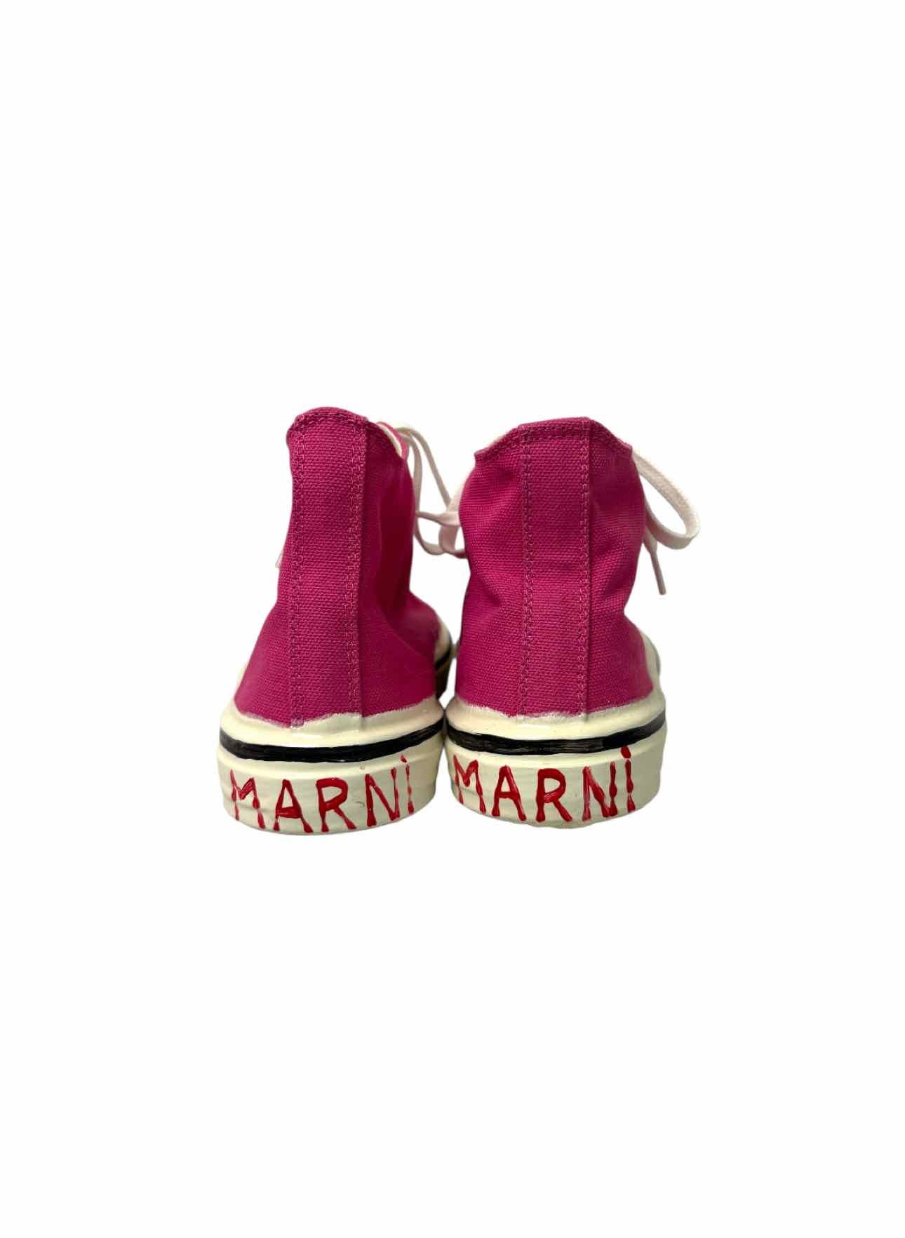 Marni Size 38 Canvas High Top Sneaker - Image 4
