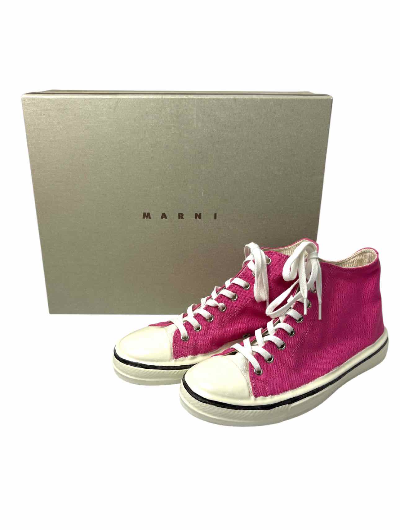 Marni Size 38 Canvas High Top Sneaker - Image 6