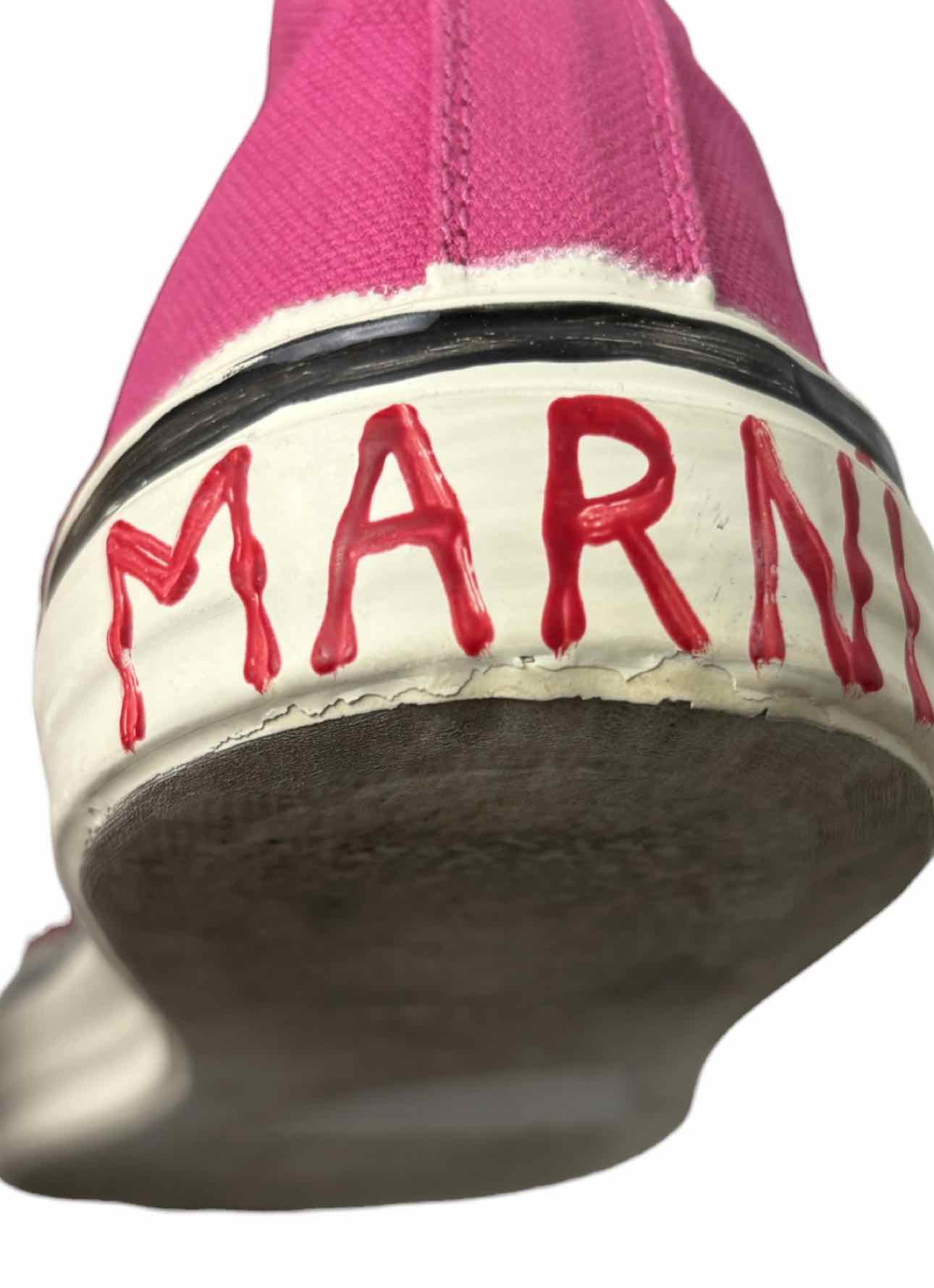 Marni Size 38 Canvas High Top Sneaker - Image 8