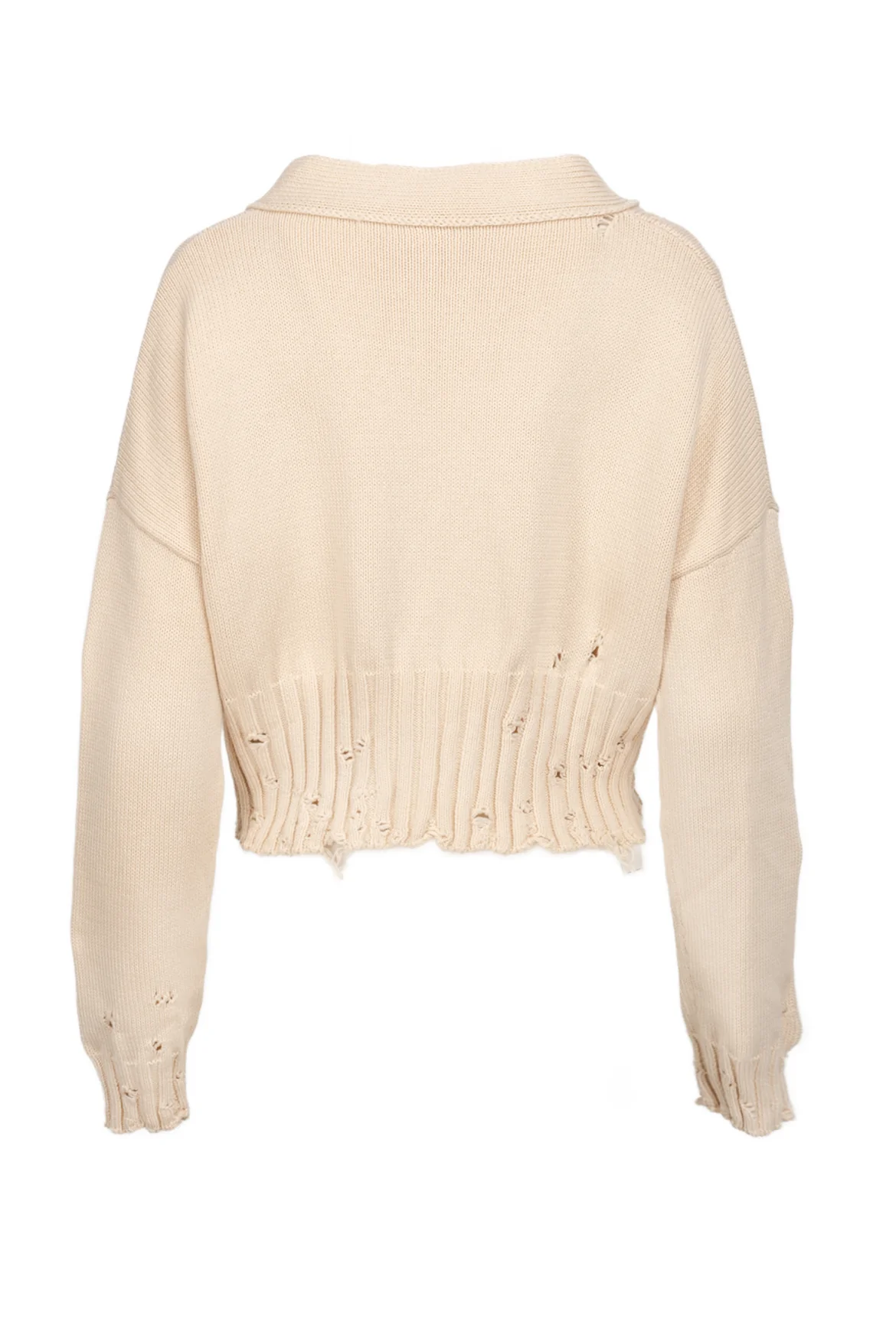 Marni Size 38 Dishevelled Cotton Cropped Cardigan - Image 2