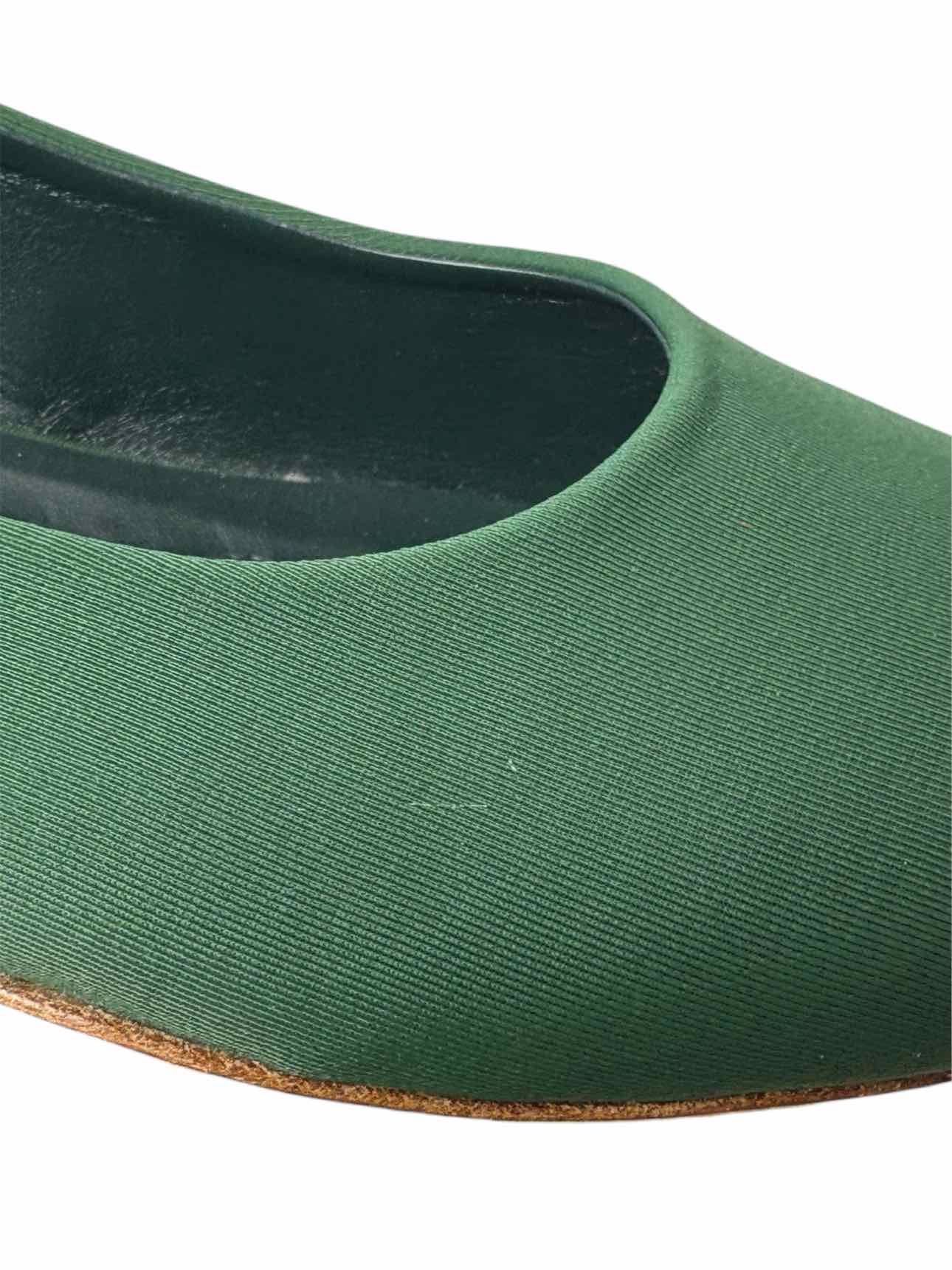 Marni Size 38 Green Fabric Ballet Flats - Image 6