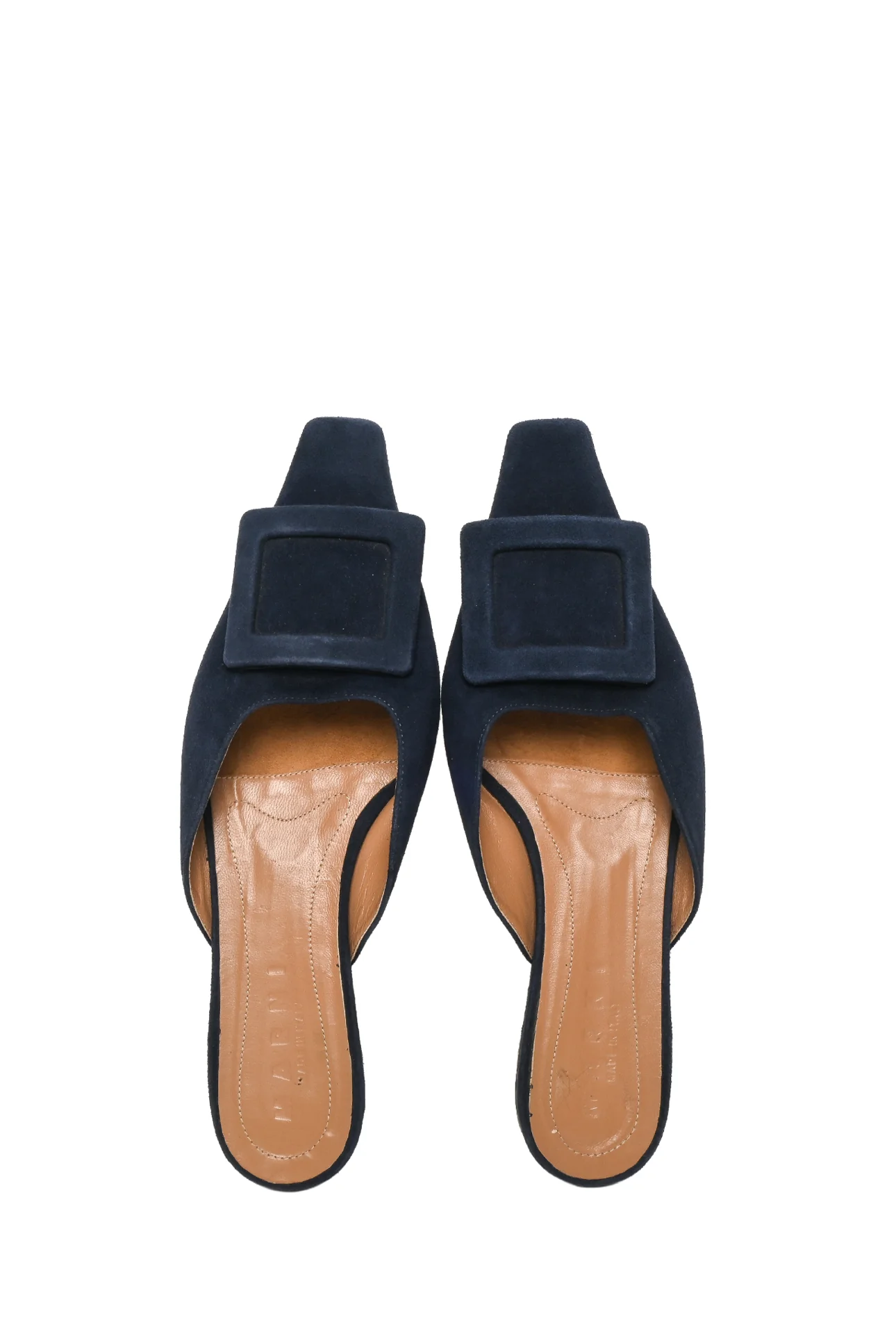 Marni Size 38 Pointed Toe Suede Mules - Image 5