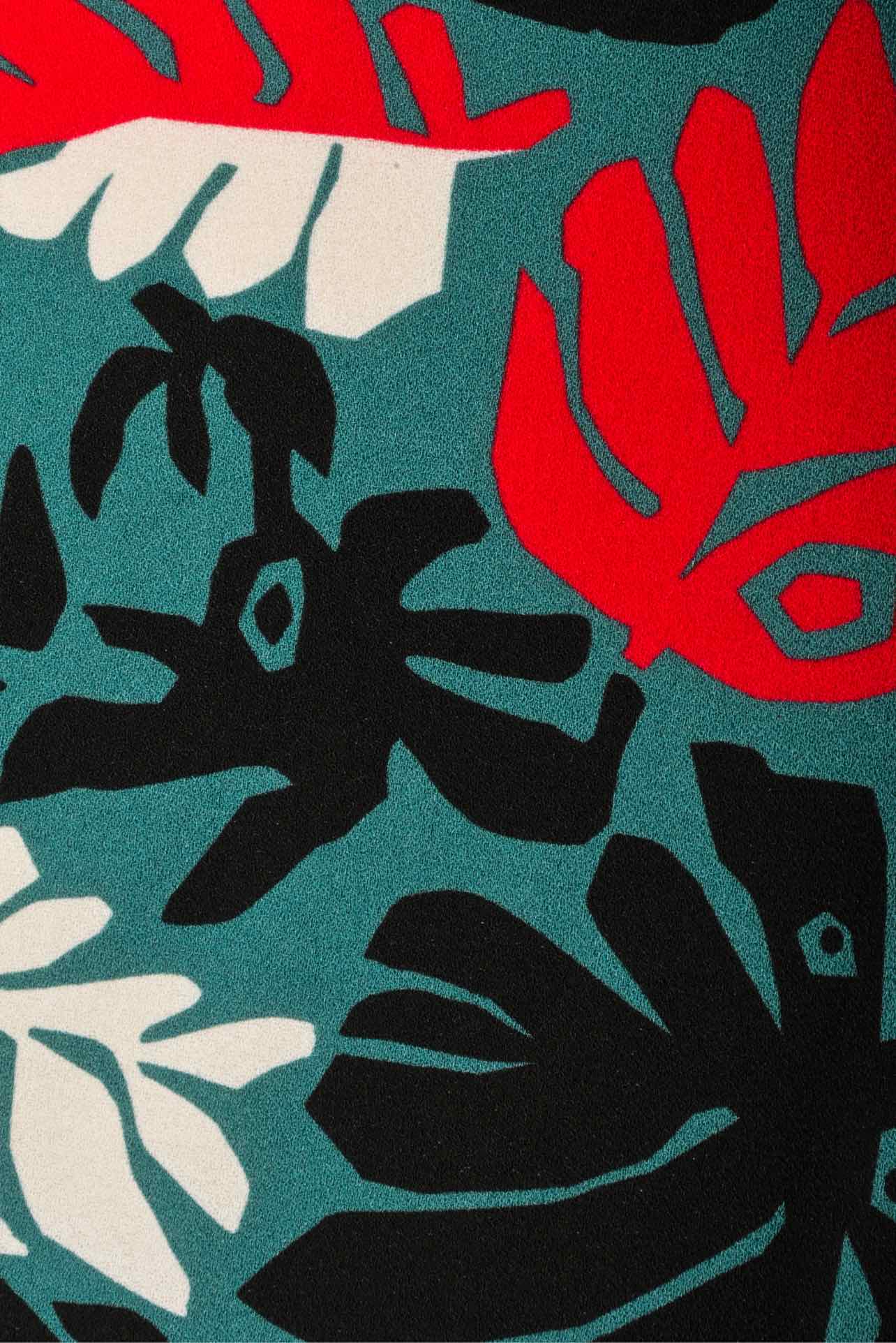 Marni Size 40 Printed Crepe Skirt - Image 3