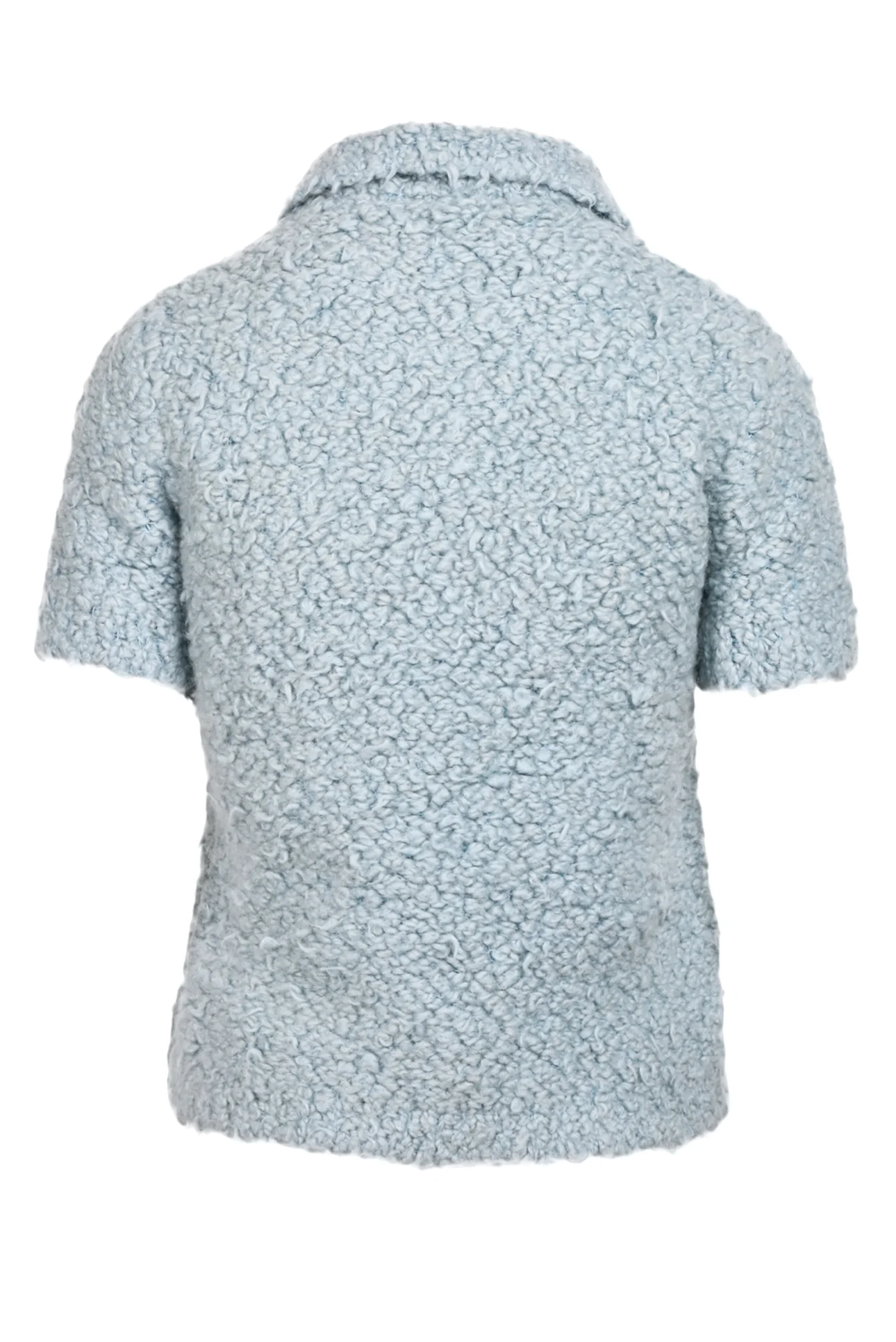 Marni Size 40 Teddy Wool-Blend Short Sleeve Polo Sweater - Image 2