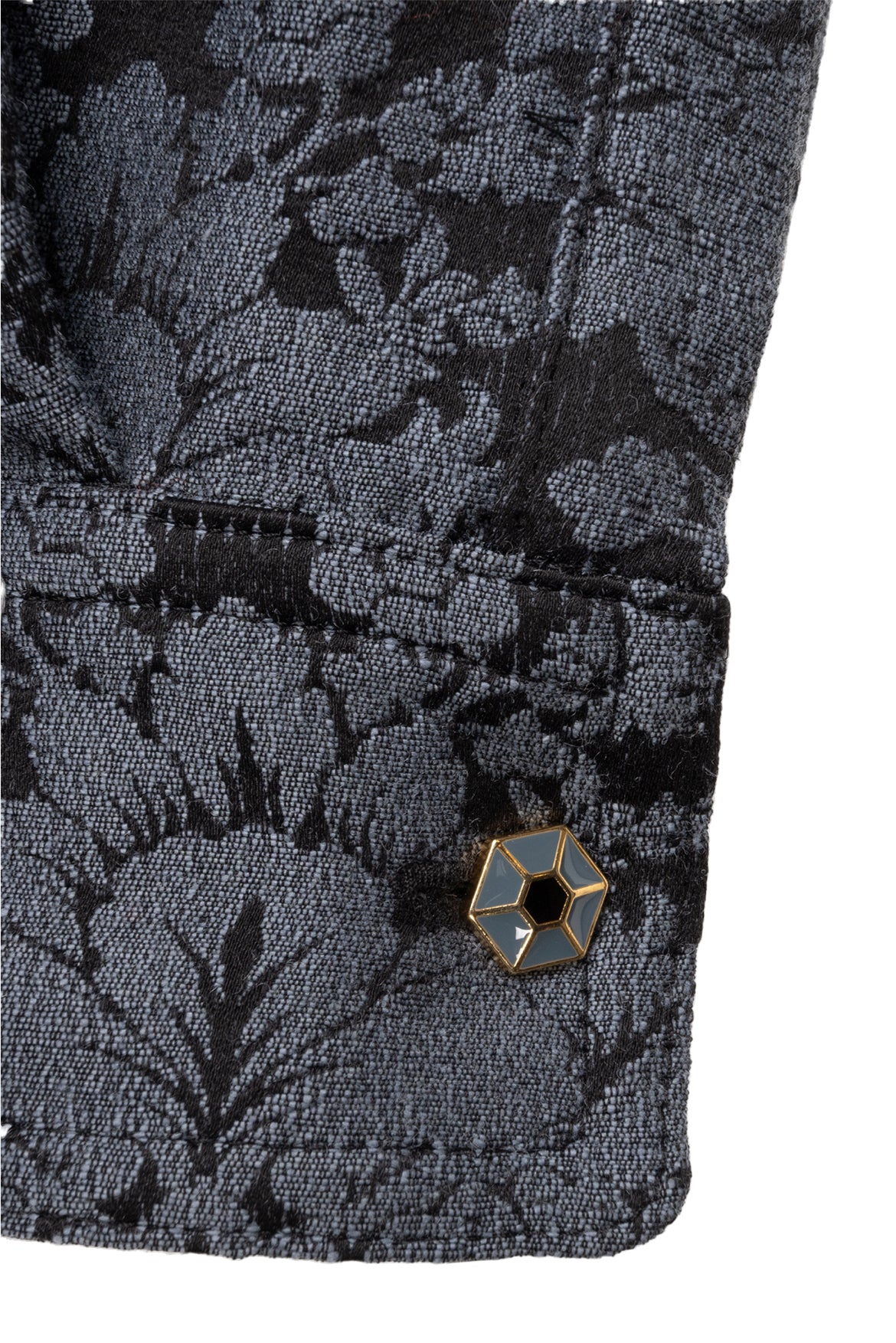 Max Mara Size 4 Anemone Jacquard Shirt - Image 4