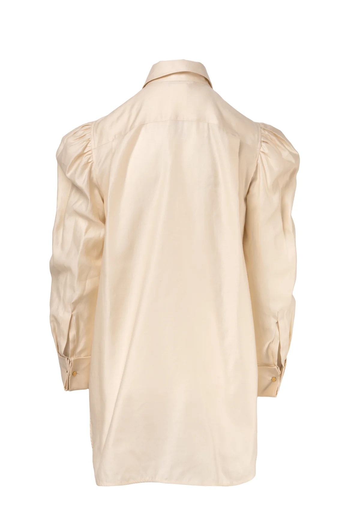 Max Mara Size 6 Faraday Gathered Cotton Blouse - Image 2
