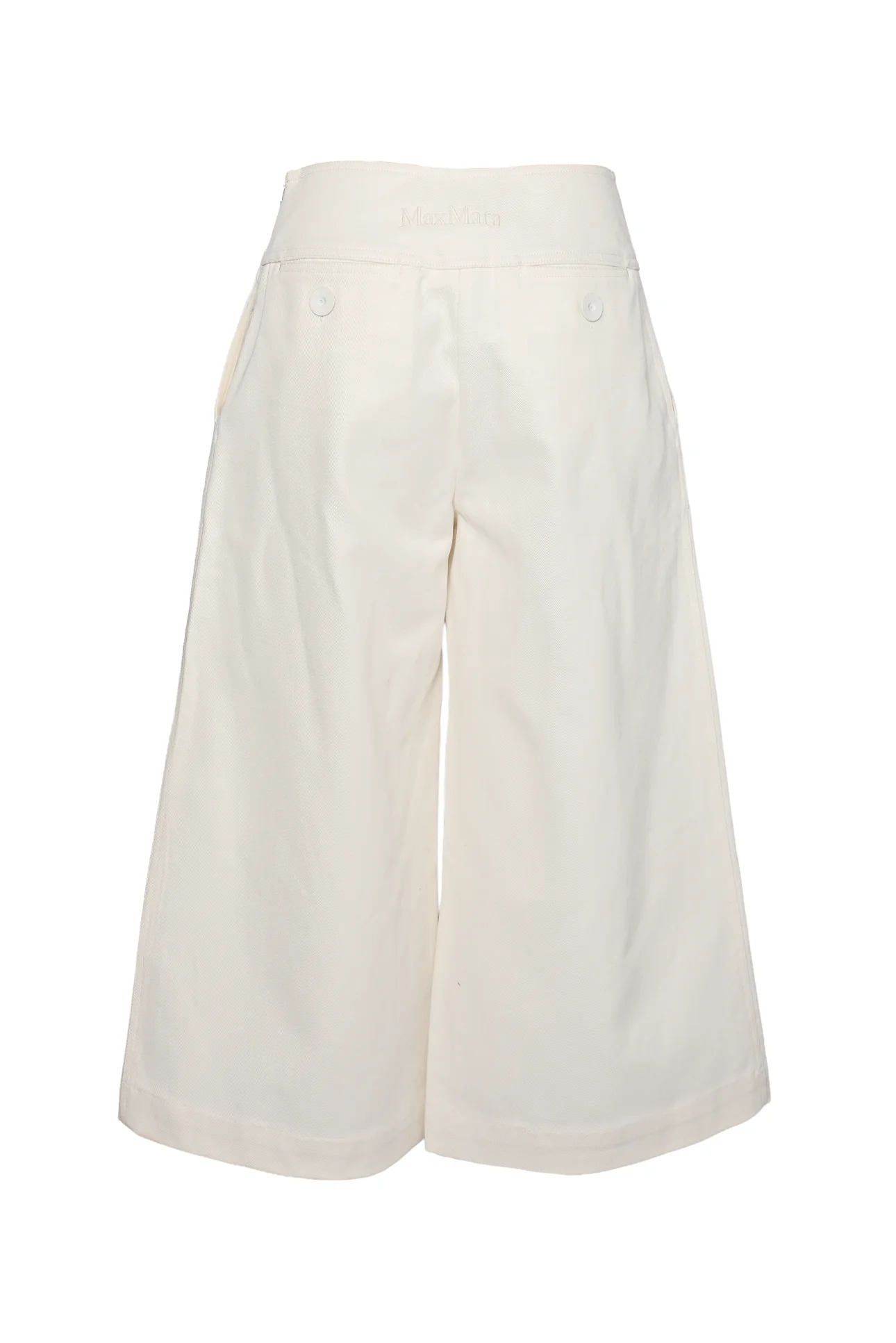 Max Mara Size 6 Sailor Denim Wide Leg Culottes - Image 2