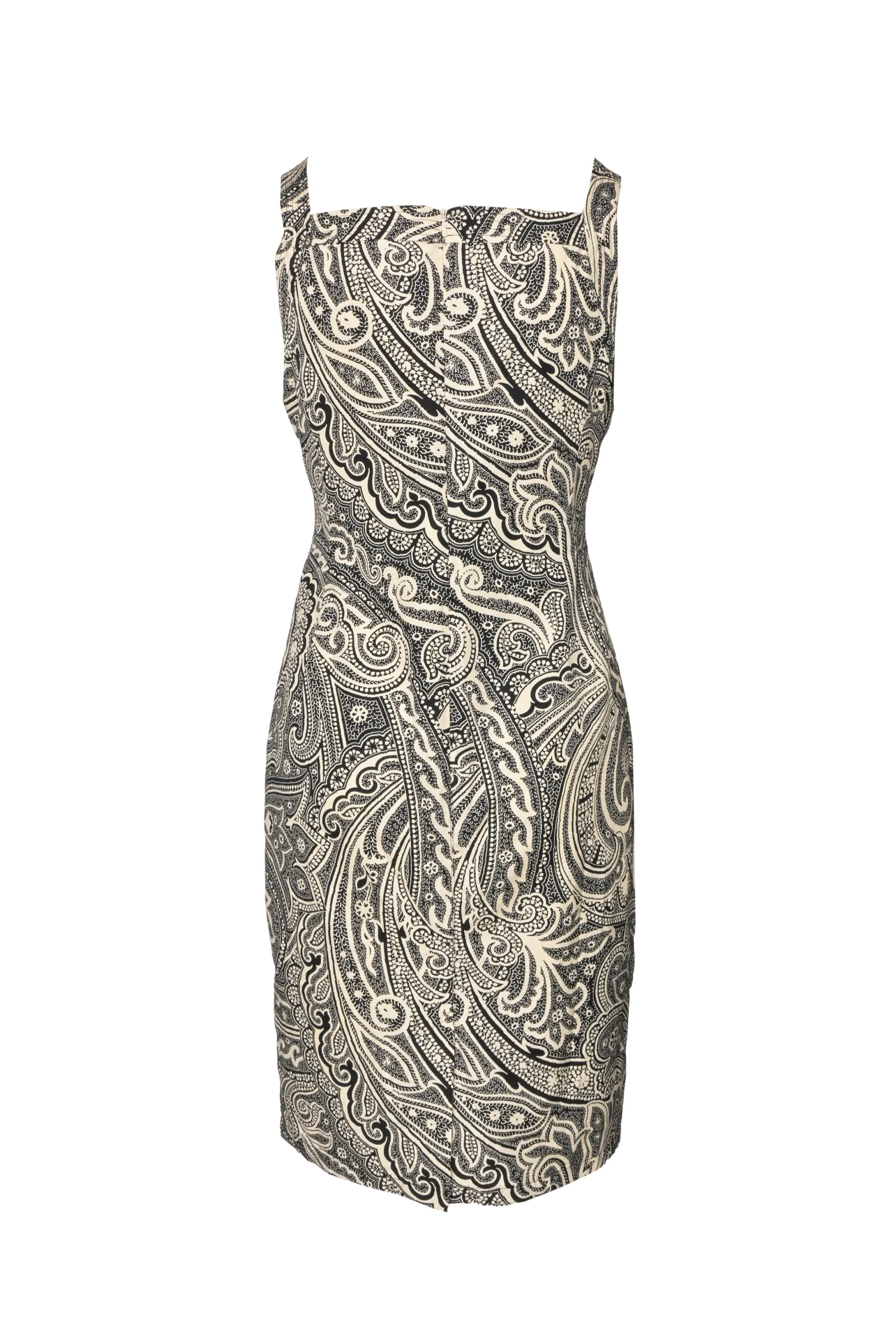 Max Mara Size 8 Paisley Midi Dress - Image 2