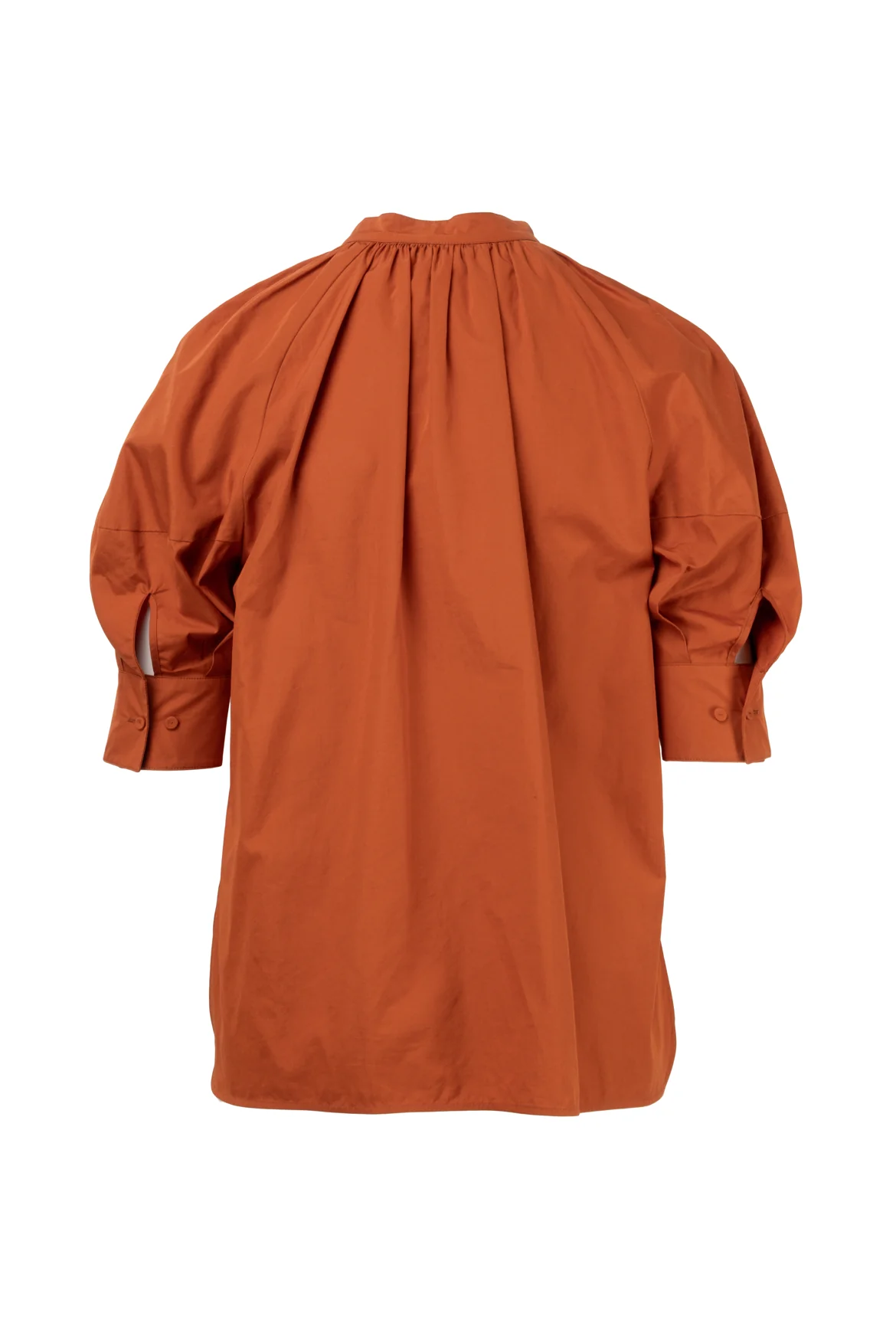 Maxmara Size 2 Carpi Lantern Sleeve Cotton Poplin Tops - Image 2