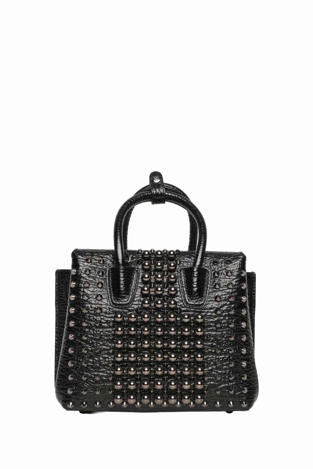 MCM Milla Spike & Faux Pearl Studded Mini Tote