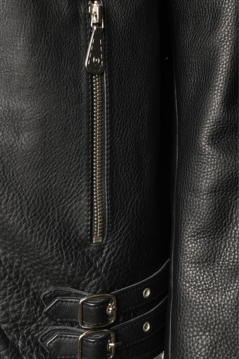 MCQ By Alexander Mcqueen Size 40 Men's Biker Leather Jacket - Image 3
