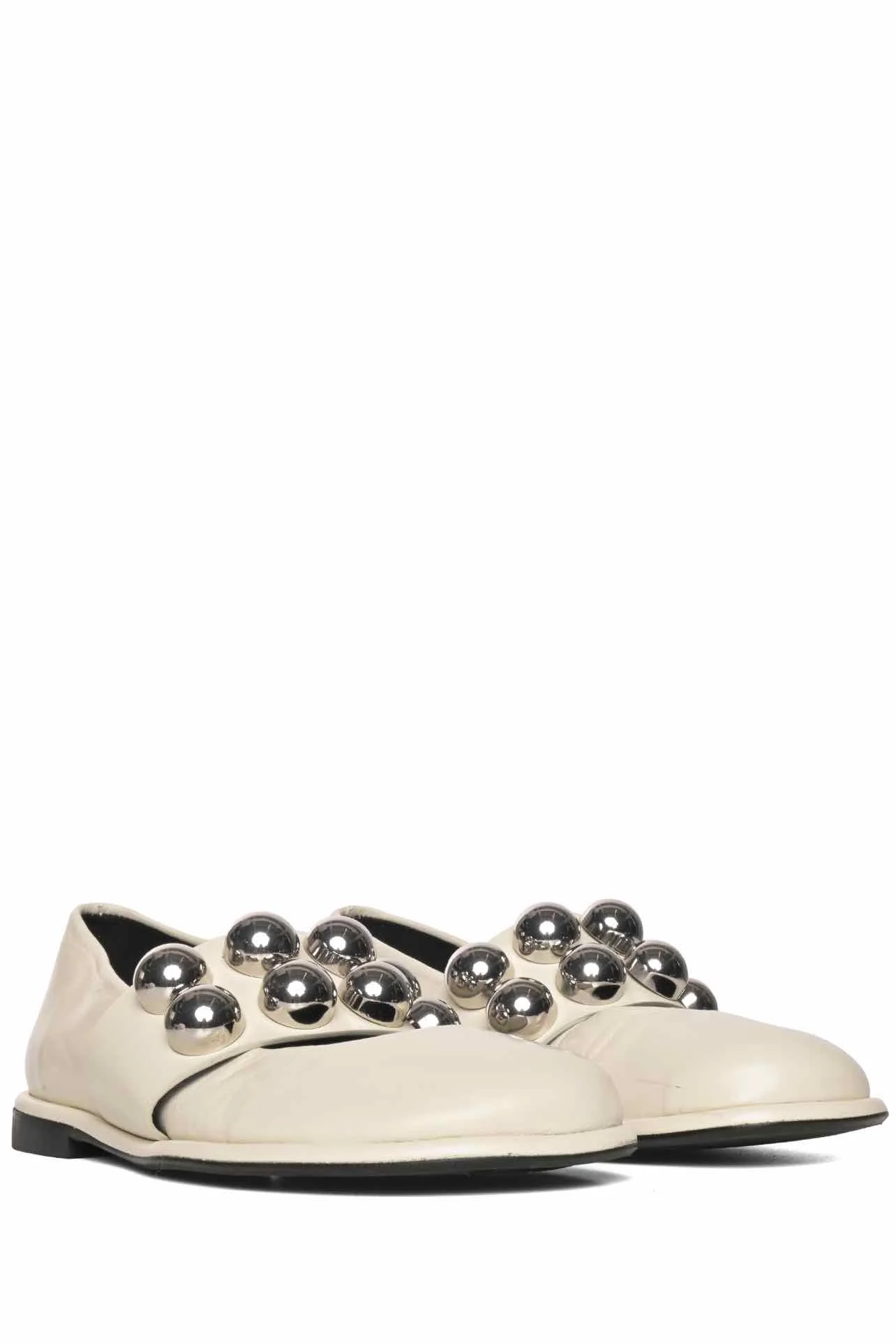 ME+EM Size 38 Oversized Stud Ballerina Flats - Image 2