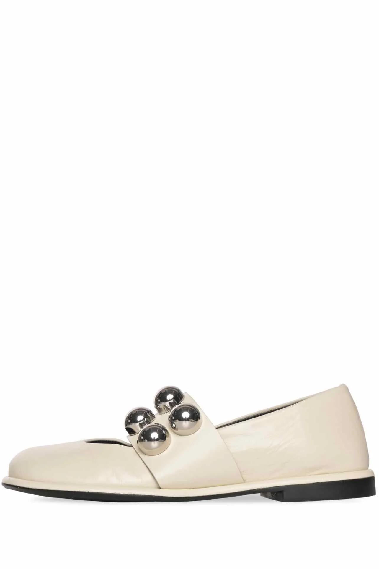 ME+EM Size 38 Oversized Stud Ballerina Flats - Image 3