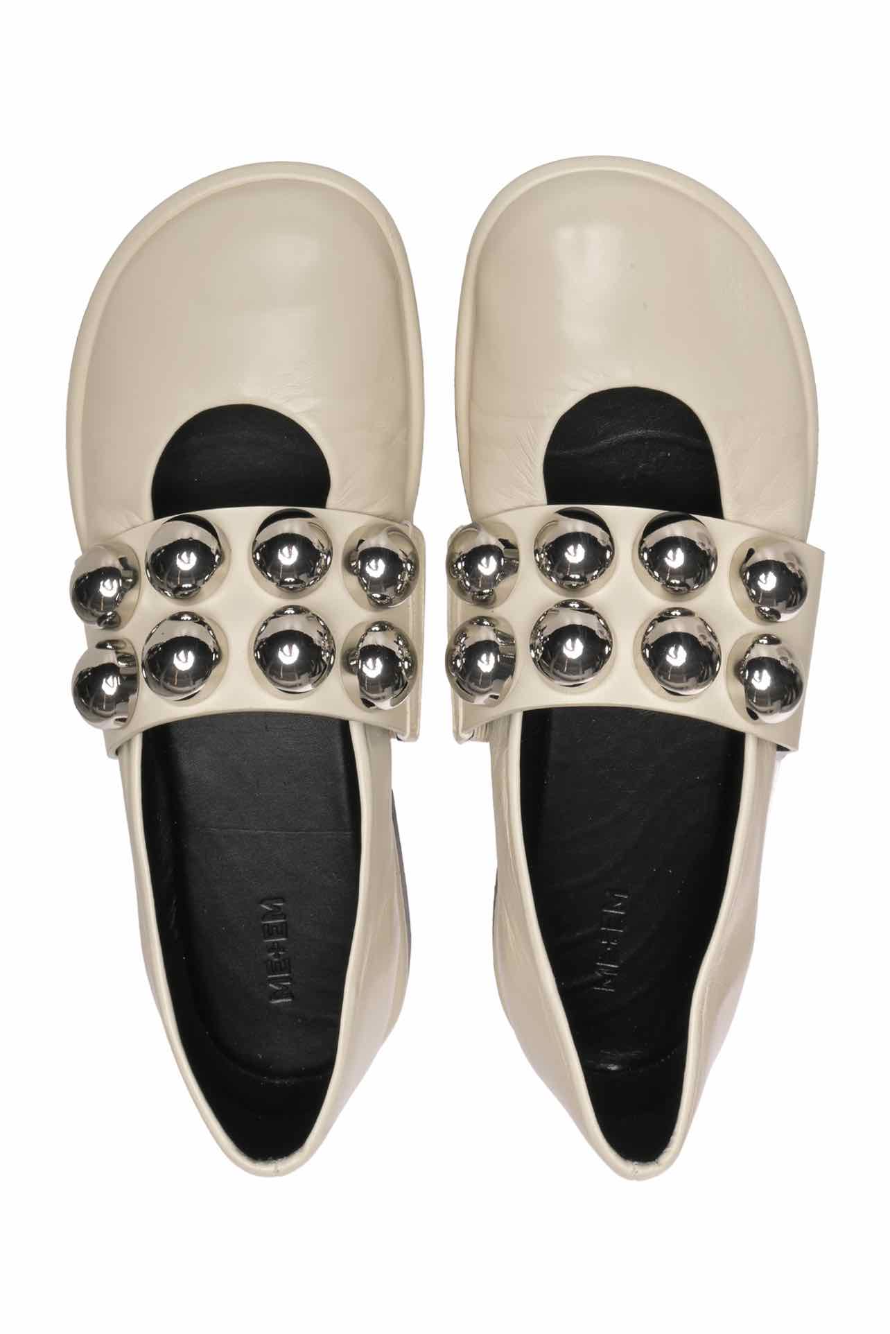 ME+EM Size 38 Oversized Stud Ballerina Flats - Image 6