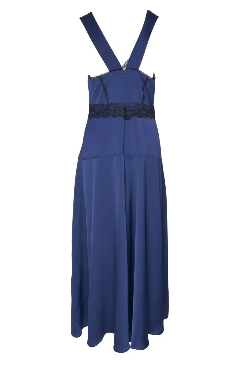 ME+EM Size 8 Satin & Lace Maxi Dress - Image 3