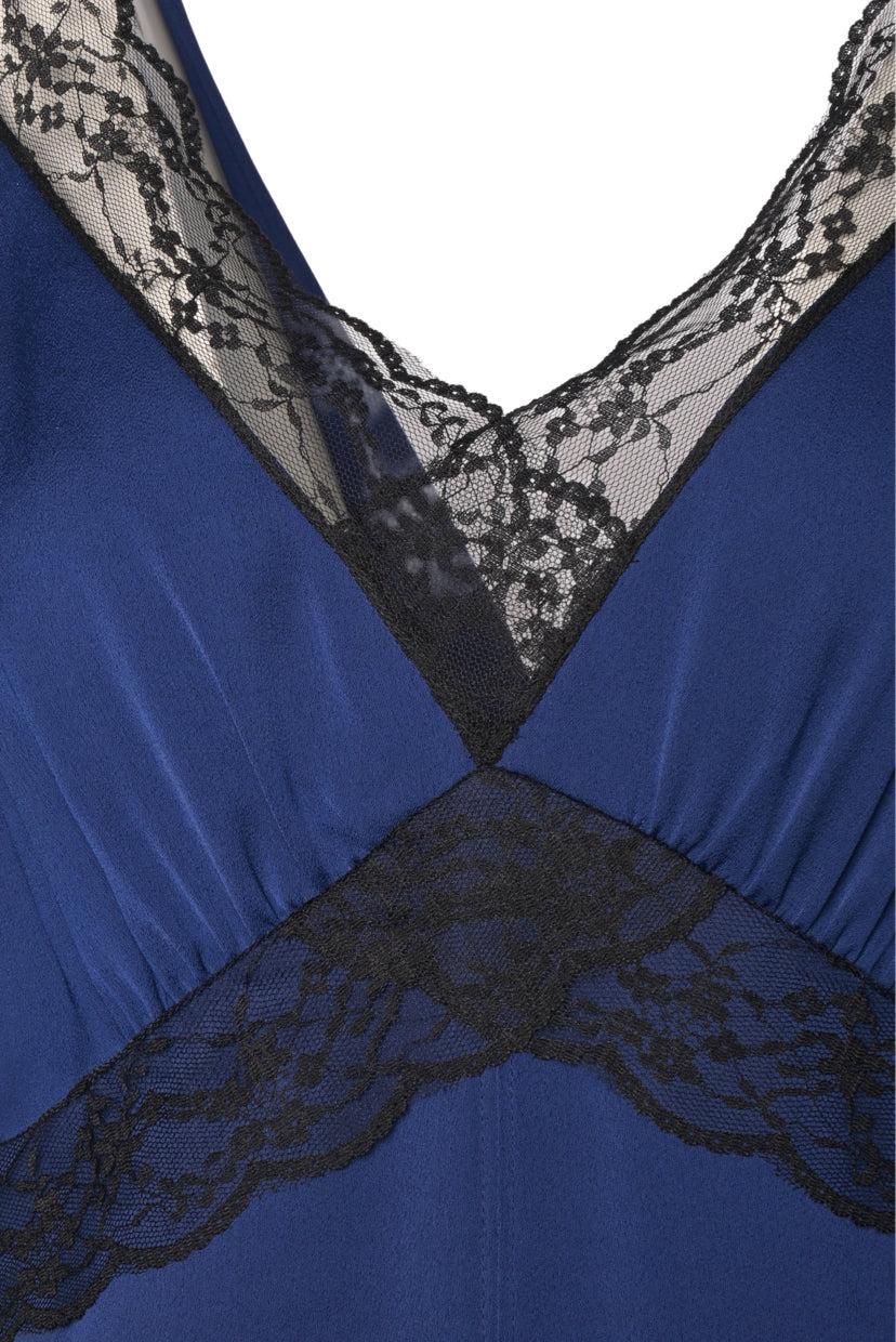 ME+EM Size 8 Satin & Lace Maxi Dress - Image 4