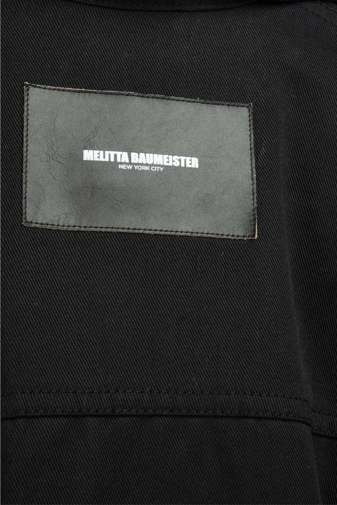 Melitta Baumeister Size 2 Detachable Sleeve Denim Jacket - Image 3