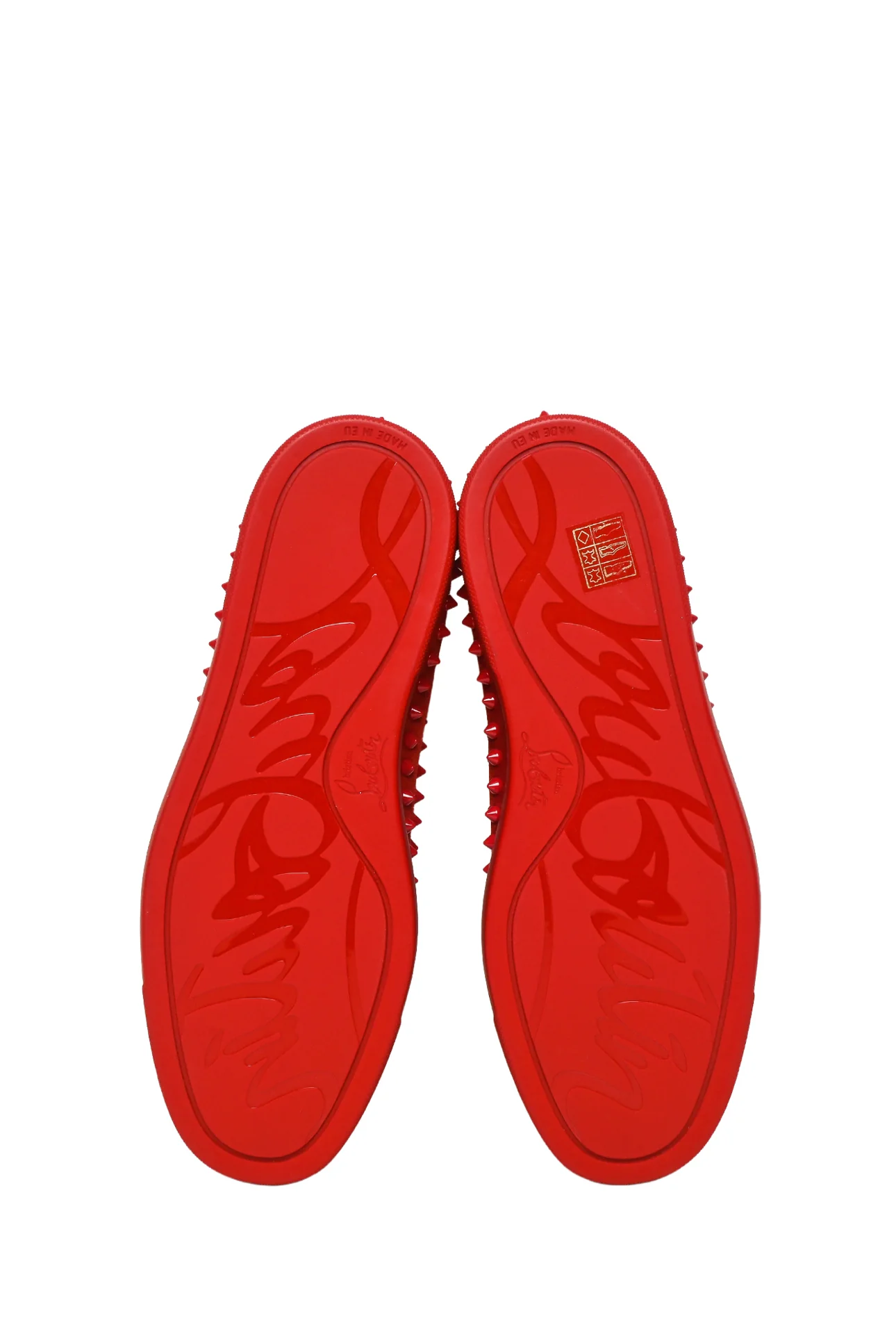 Mens Shoe Size 40.5 Christian Louboutin Men's Pik Boat Suede Sneakers - Image 7