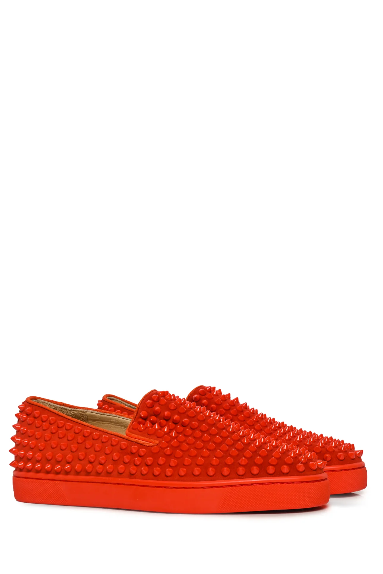 Mens Shoe Size 40.5 Christian Louboutin Men's Roller Boat Spikes Sneakers - Image 2