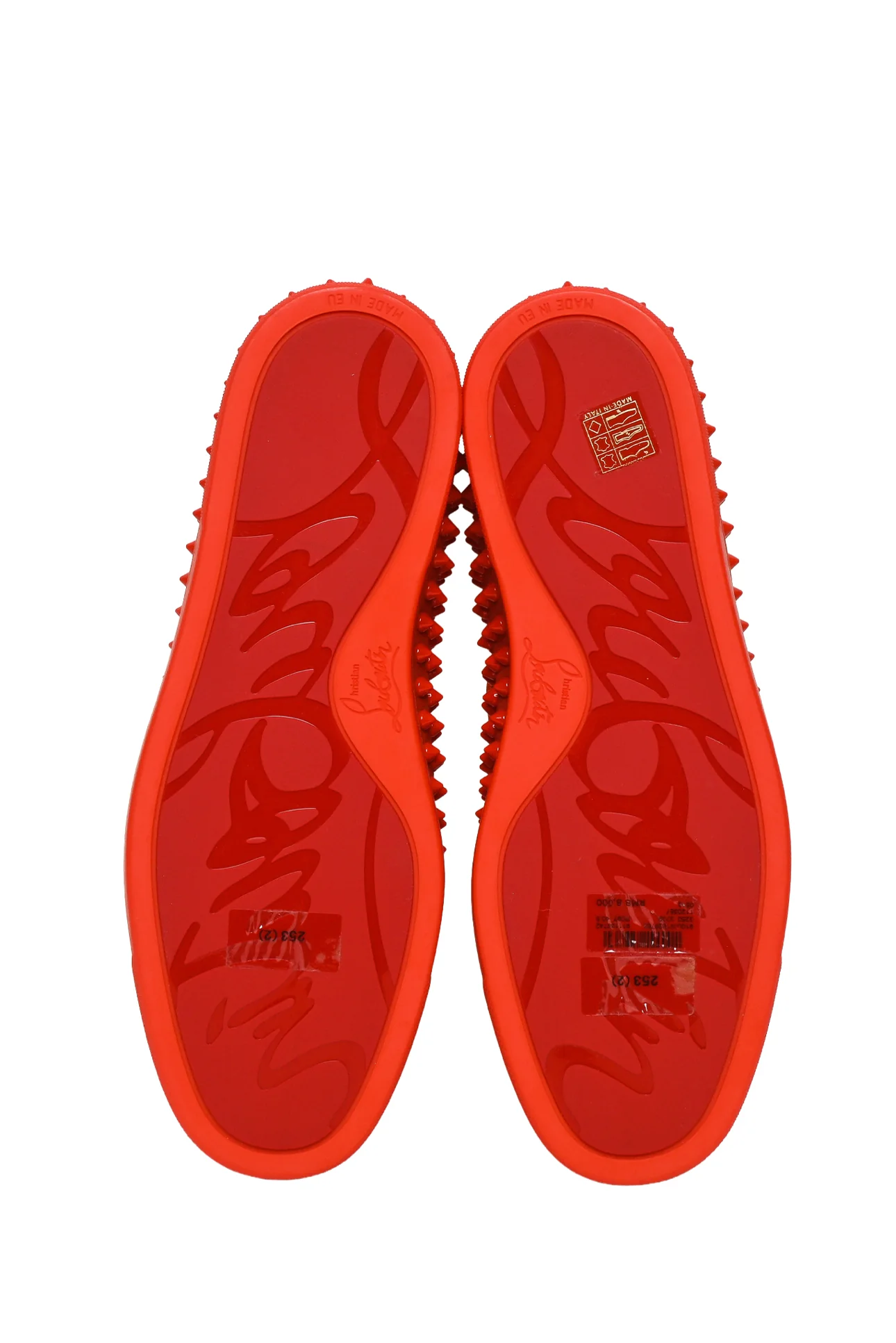 Mens Shoe Size 40.5 Christian Louboutin Men's Roller Boat Spikes Sneakers - Image 7