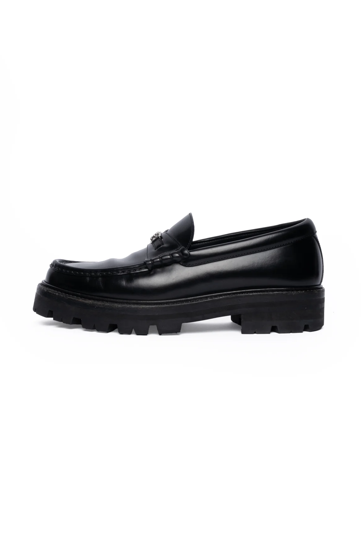 Celine Size 40 Triomphe Chain Margaret Loafers - Image 3